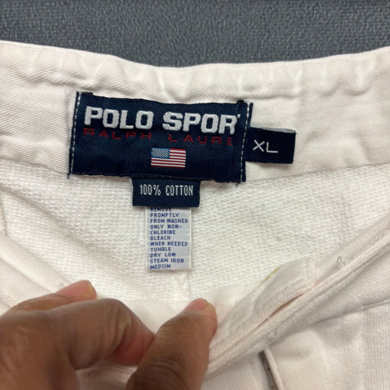Polo Ralph Lauren Vintage Polo Sport Ralph Lauren Joggers Sweatpants Preppy Size US 34 / EU 50 - 15 Thumbnail