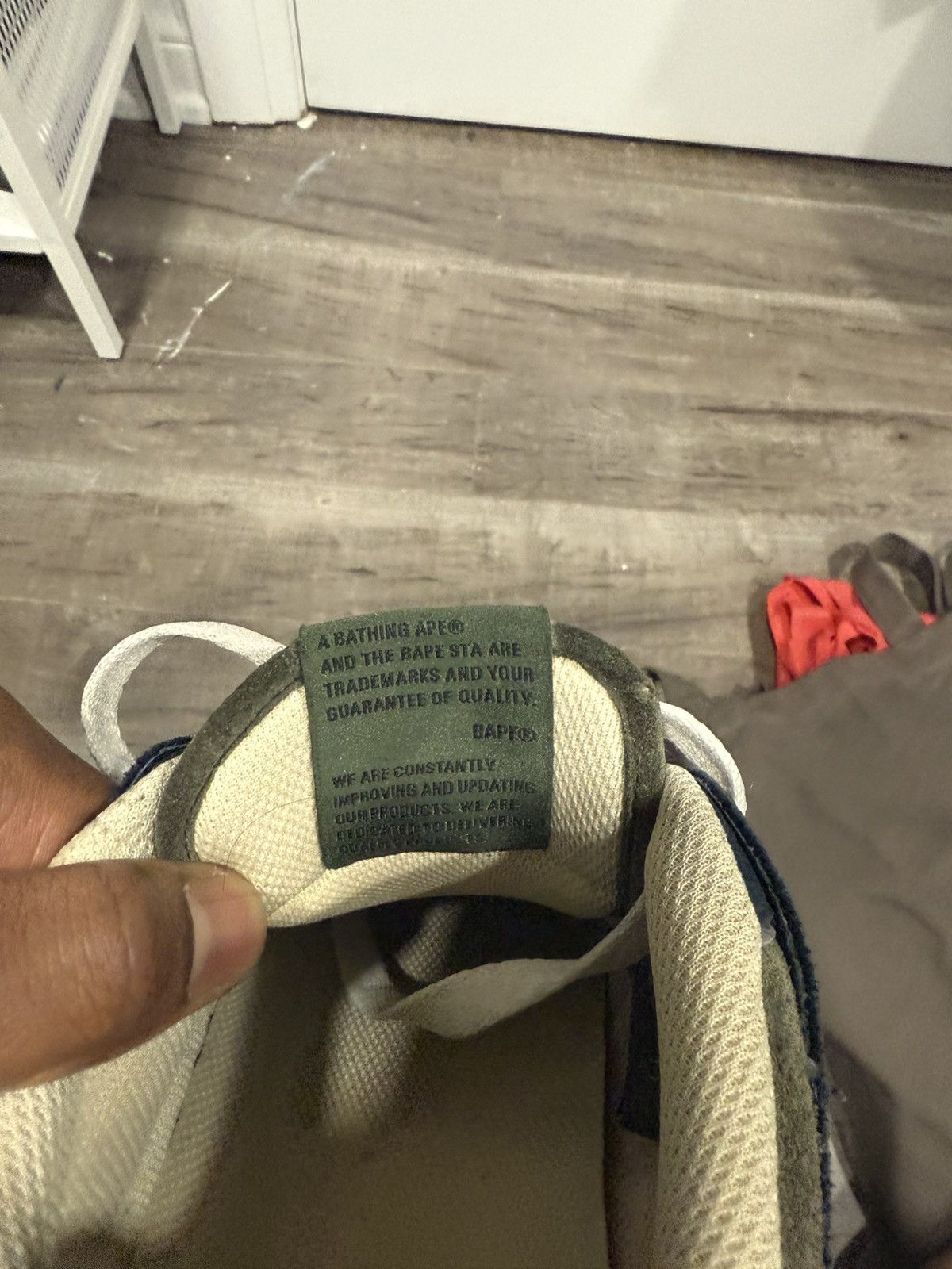 Bape Bapestas Sk8 marine blue and grey size 11 Size US 11 / EU 44 - 9 Thumbnail