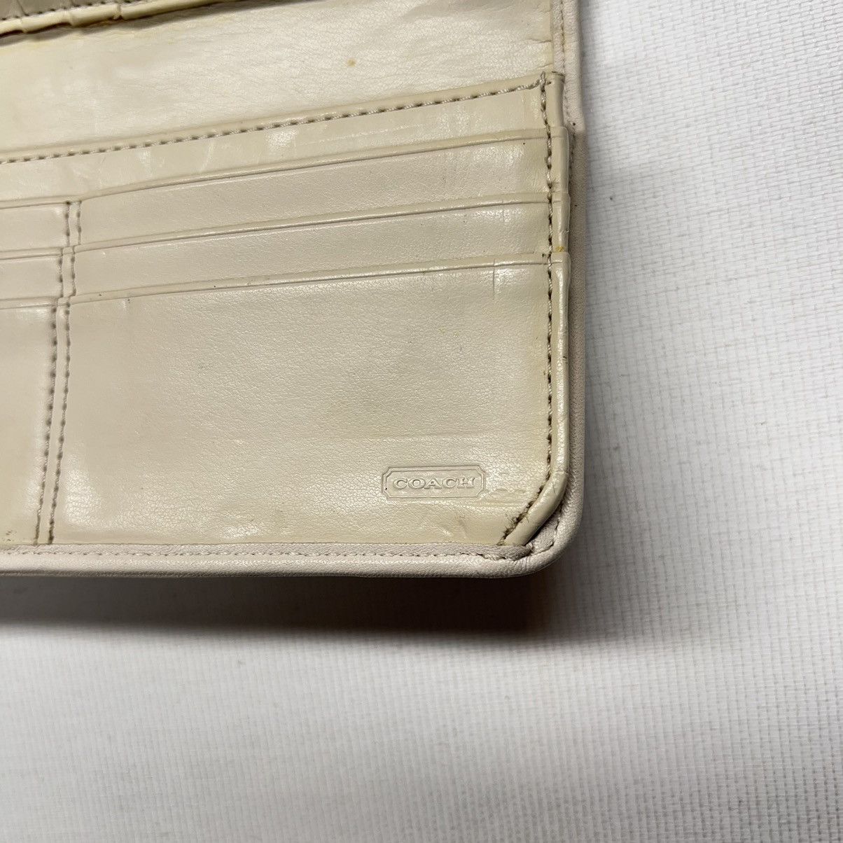 Coach × Vintage Coach Ashley Wallet Ivory Lace Leather Slim Envelope Fold Size ONE SIZE - 12 Thumbnail