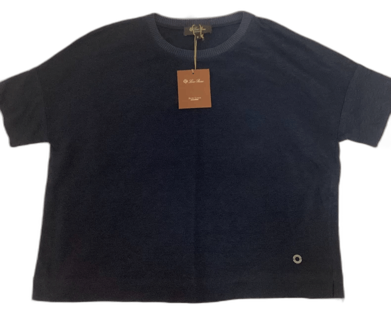 Ermenegildo Zegna Loro Piana Women's Linen Short-Sleeve Top Size US M / EU 48-50 / 2 - 1 Thumbnail