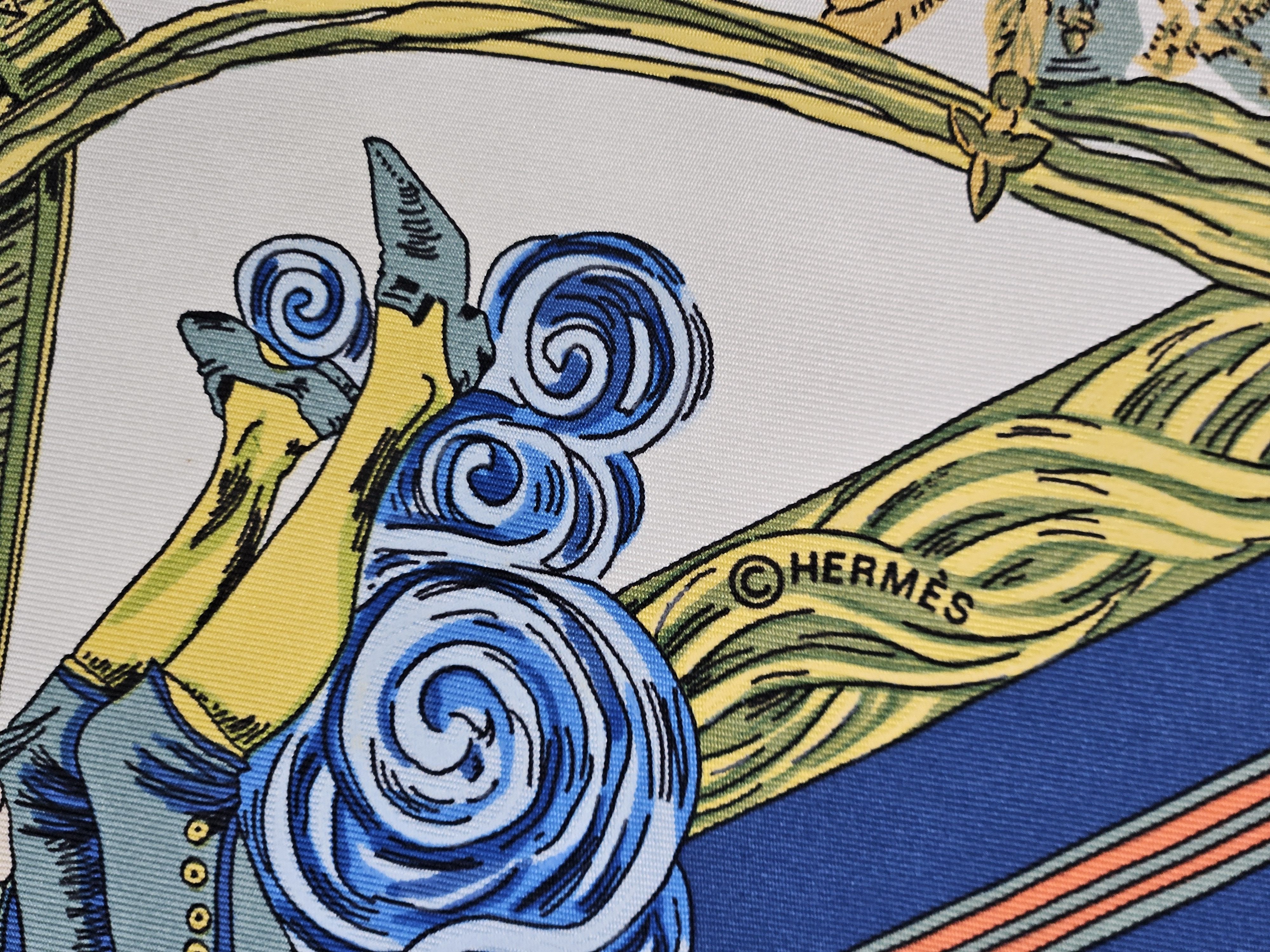 Hermes Hermes Au fil de la Soie silk scarf Size ONE SIZE - 4 Thumbnail