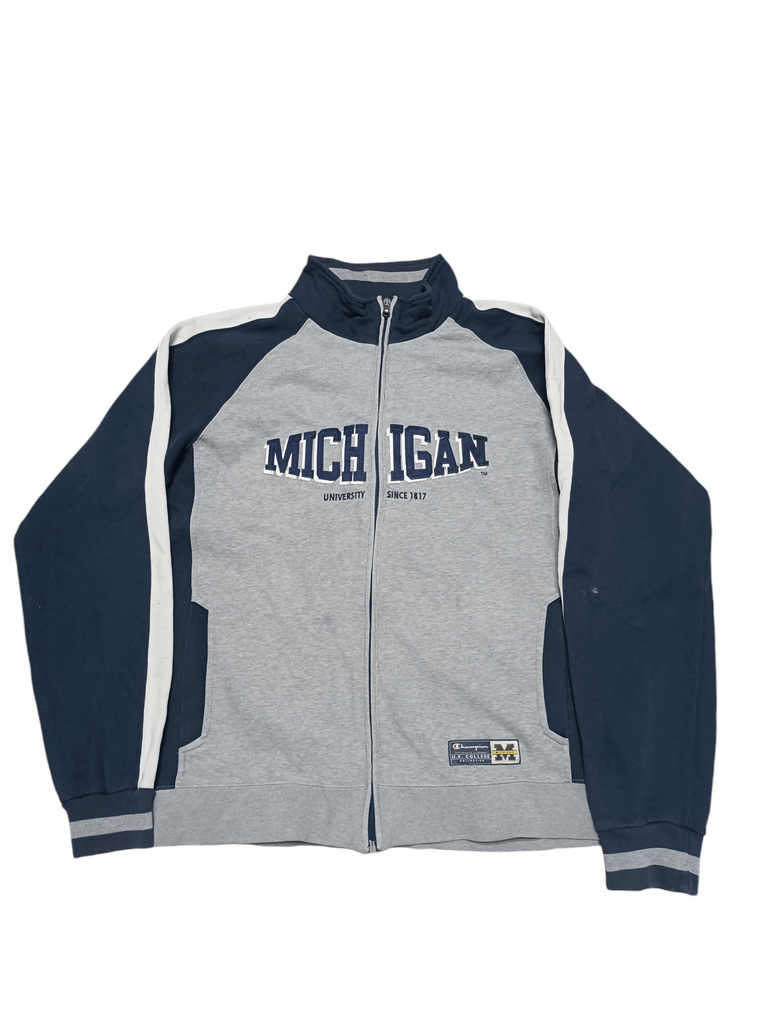 Champion MICHIGAN UNIVERSITY CHAMPION VINTAGE CHIEF KEEF TRACK JACKET ...