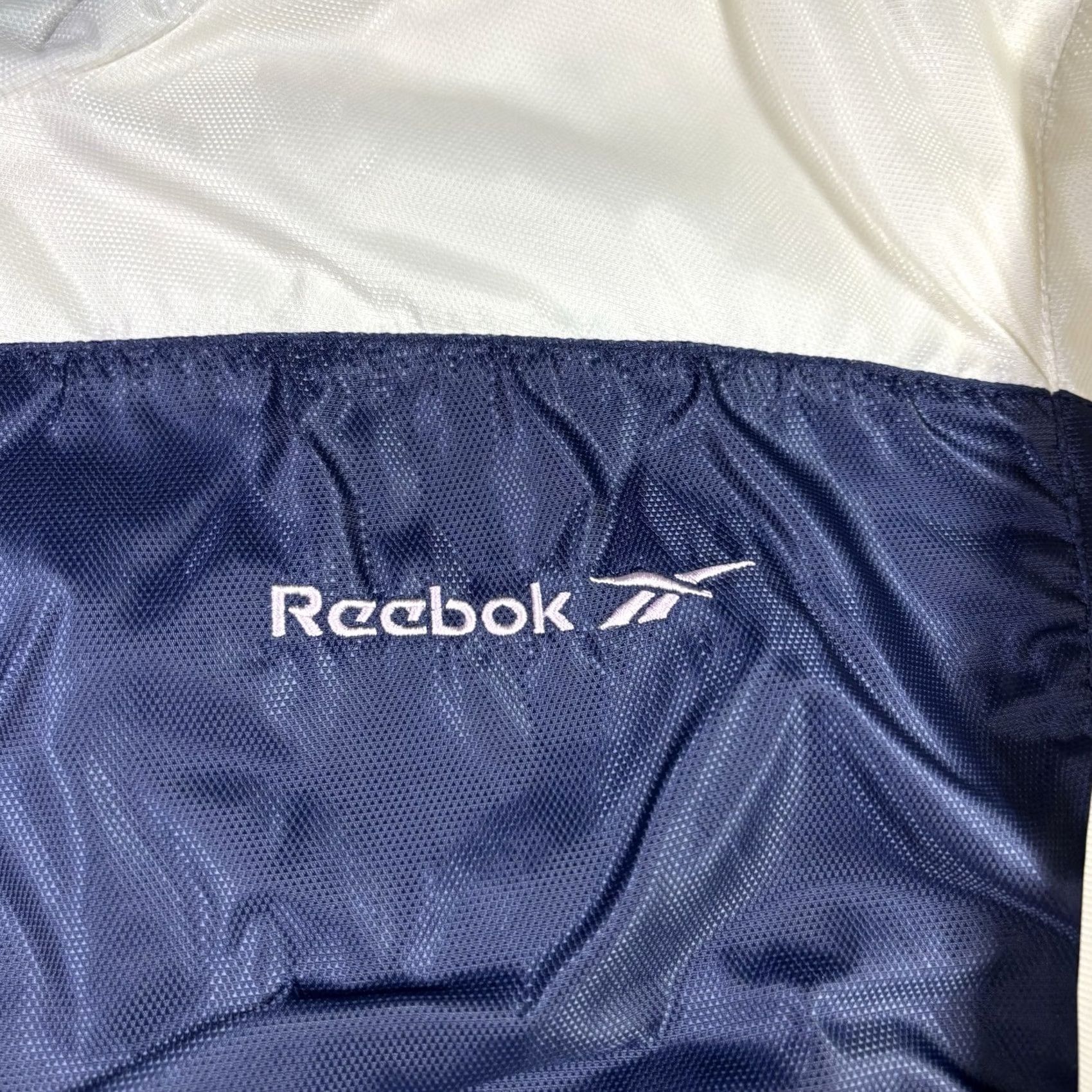 Reebok 90s Reebok Windbreaker Jacket XL Activewear Womens Blue White Size XL / US 12-14 / IT 48-50 - 4 Thumbnail