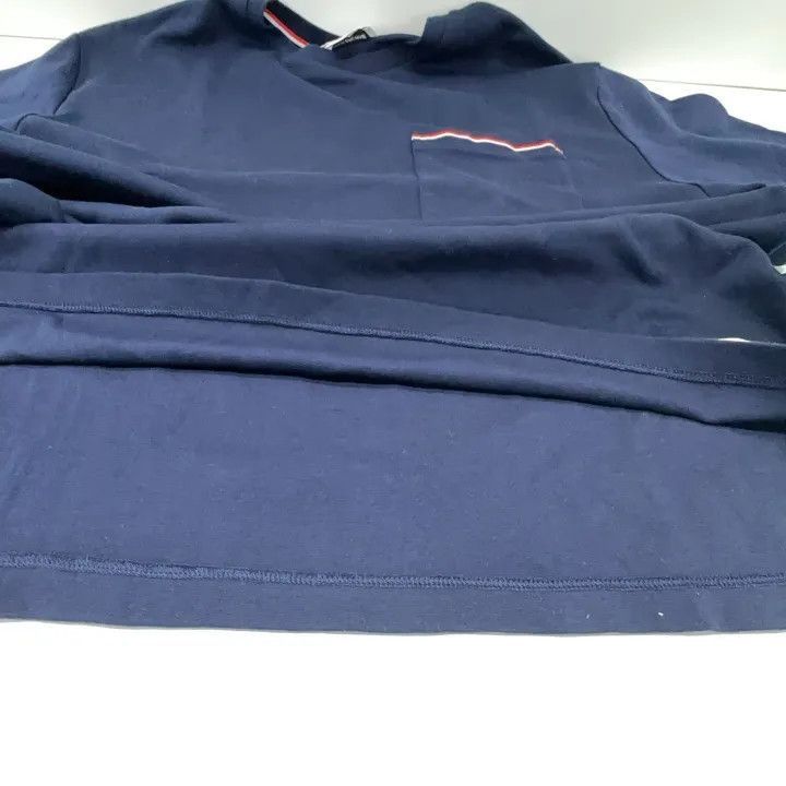 Thom Browne Thom Browne Navy Ribbed Detail Crewneck T-Shirt -2507 Size US XL / EU 56 / 4 - 4 Thumbnail