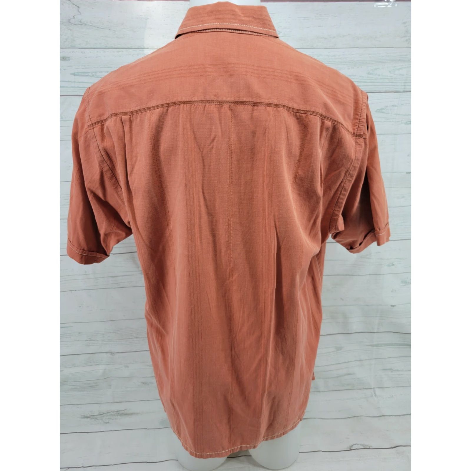 Tommy Bahama TOMMY BAHAMA Silk Blend Hawaiian Camp Shirt Men Large Orange-Floral Shirt Size US L / EU 52-54 / 3 - 6 Thumbnail