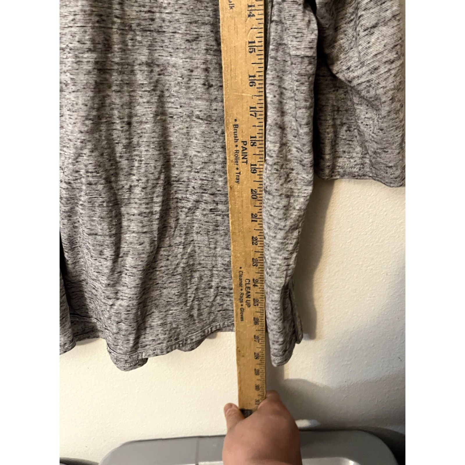 Avenue AVENUE Women’s 14/16~3/4 Sleeve Scoop Neck Graphic Print T-Shirt Top Gray Size XL / US 12-14 / IT 48-50 - 4 Thumbnail