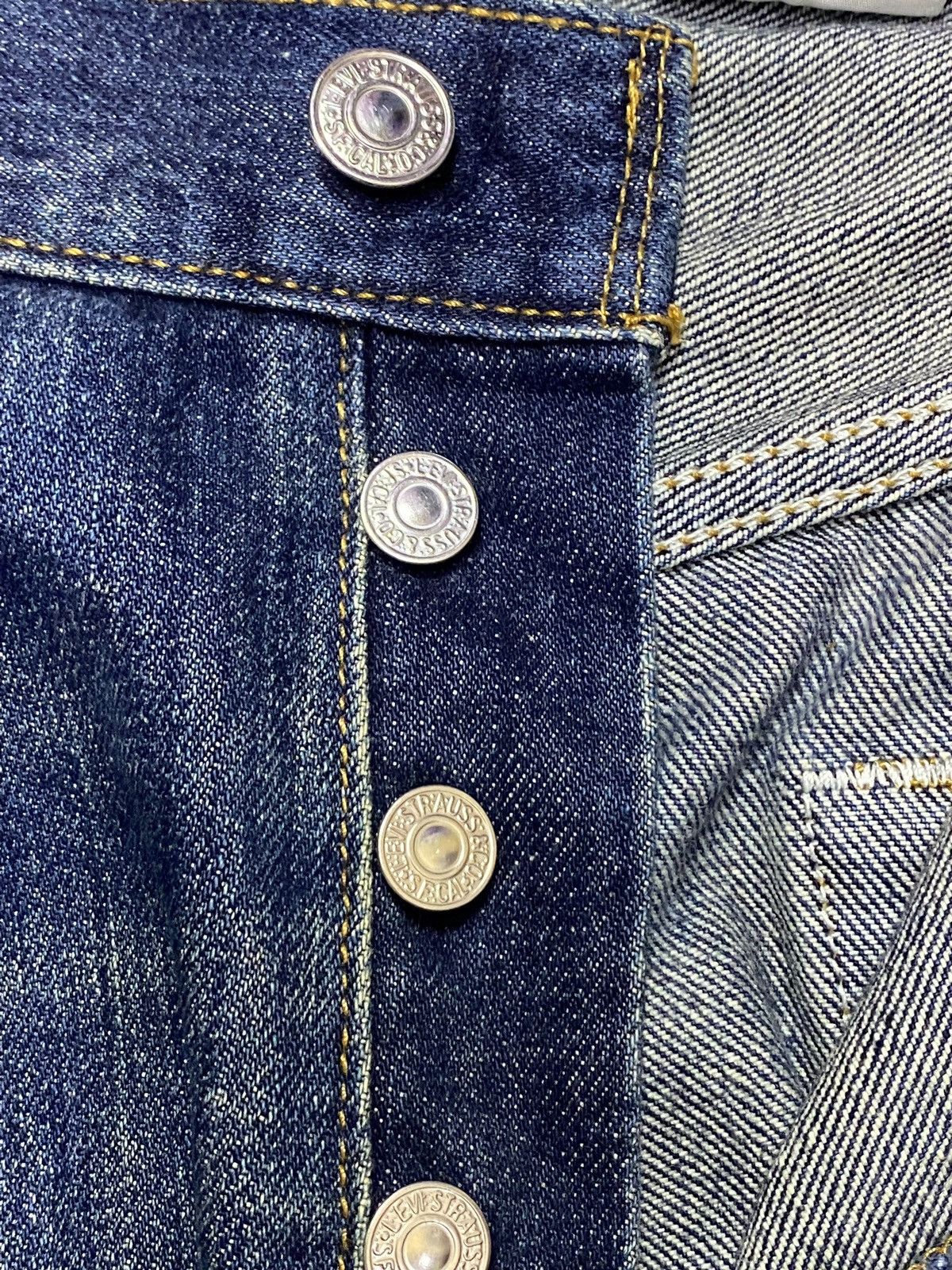 Levi's Vintage Levis 501 Y2K Mud Wash Distressed Jeans Size US 38 / EU 54 - 7 Thumbnail