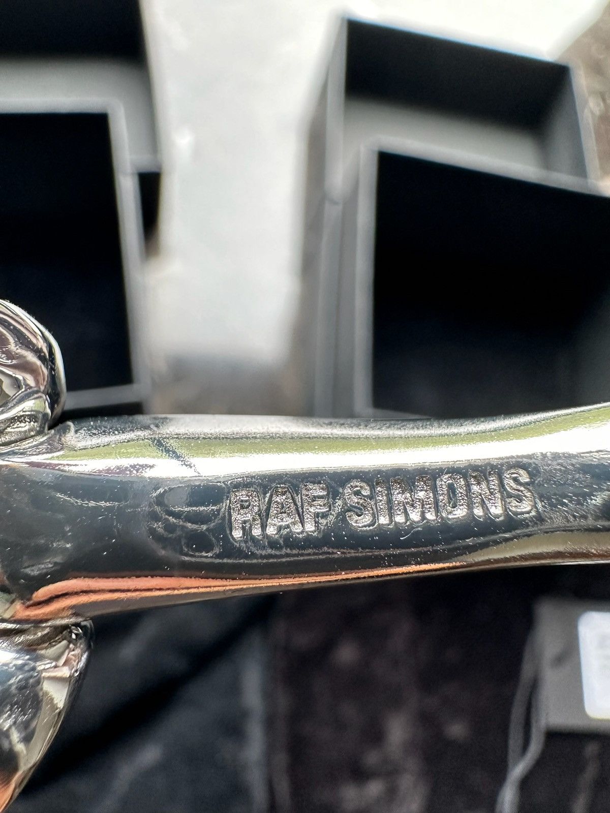 Raf Simons Raf Simon Skeleton hand cuff bracelet with
