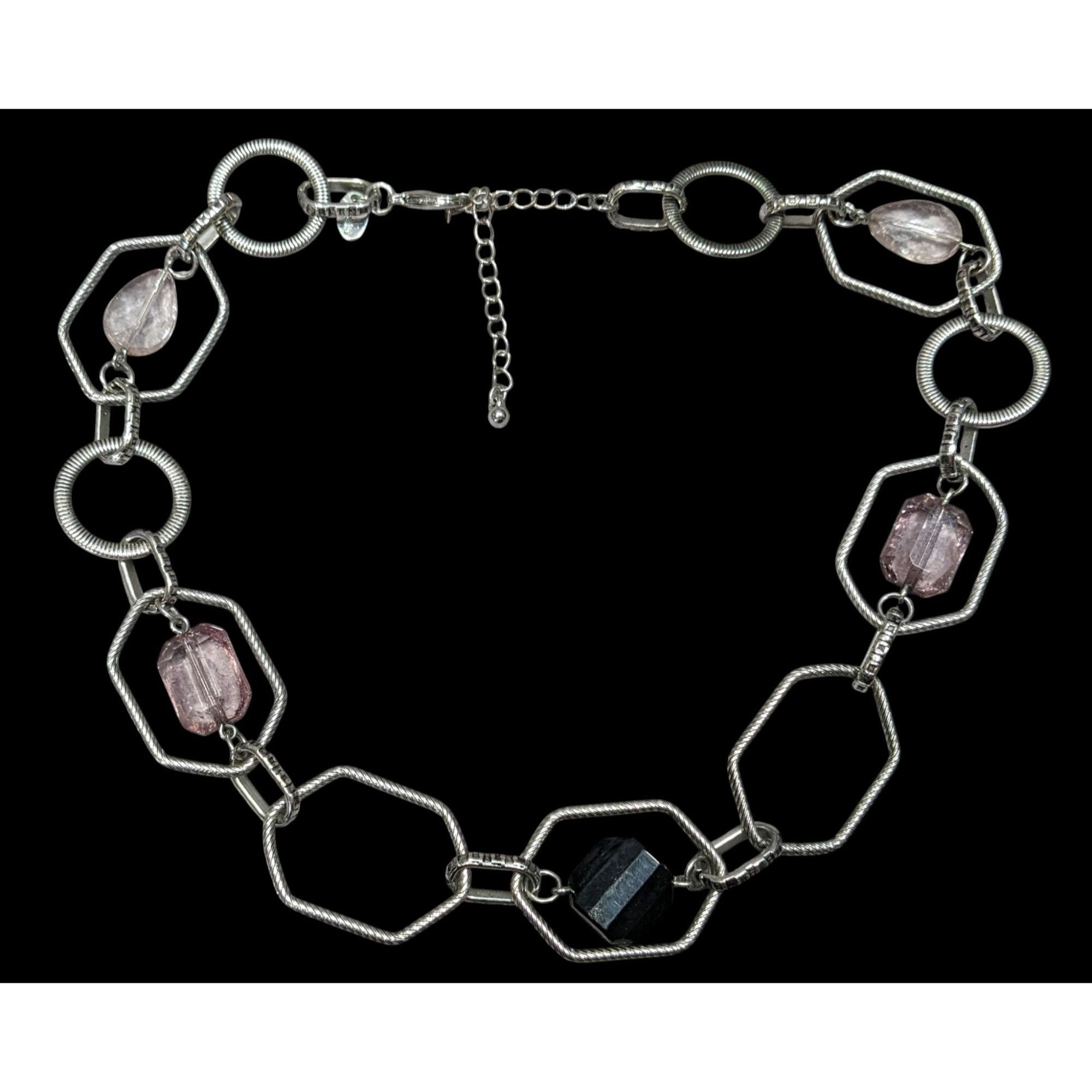 Other Lia Sophia Vault Black And Lavender Gemmed Chain Necklace Size ONE SIZE - 1 Thumbnail