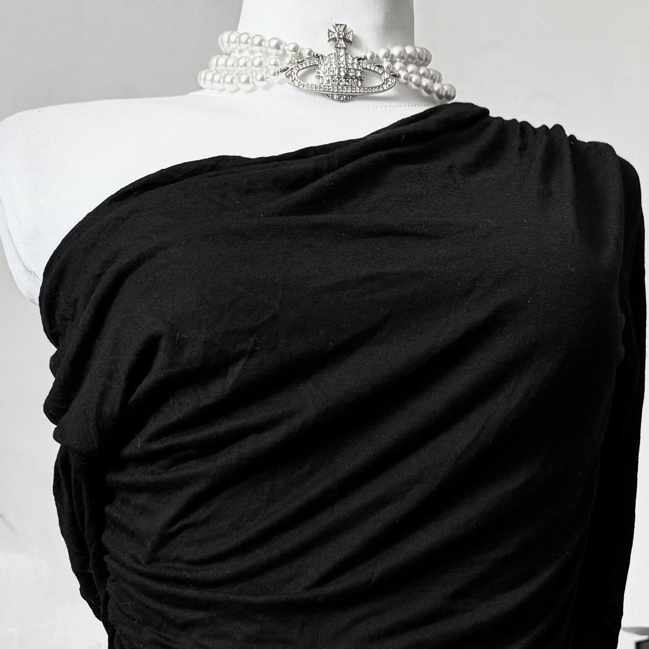 Vintage Stunning Avant - Garde draped top/ blouse Size S / US 4 / IT 40 - 3 Thumbnail