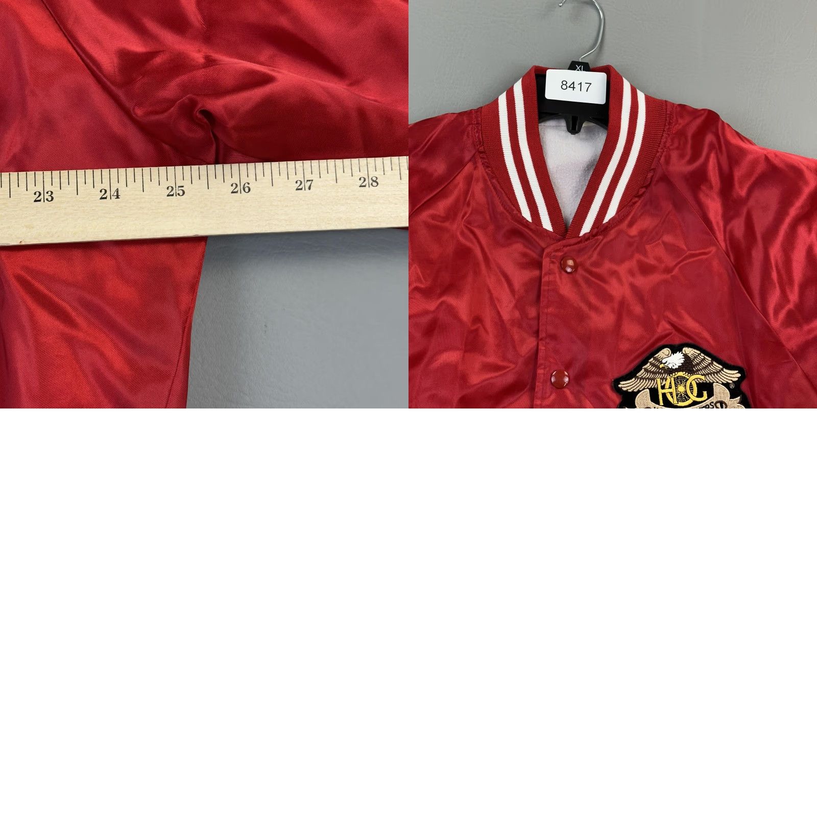 Vintage Vintage Hartwell Jacket Mens XL Satin Bomber Harley Owners Group Patch USA 90s Size US XL / EU 56 / 4 - 9 Thumbnail