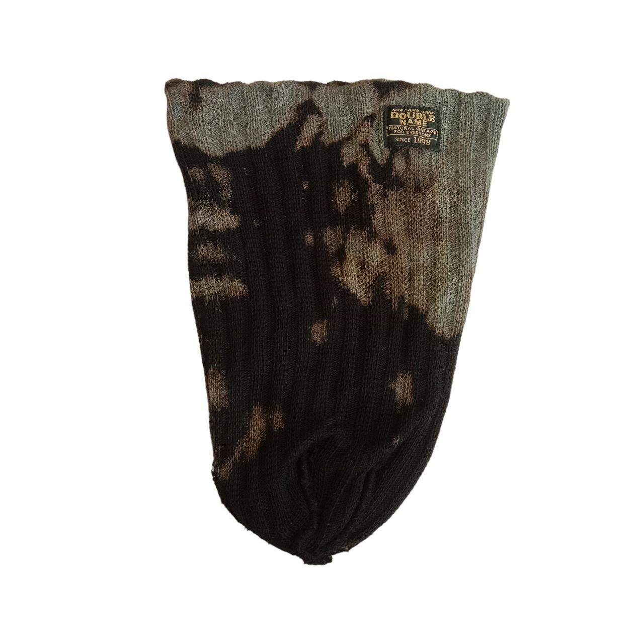 Japanese Brand Custom Made Acid Wash Double Name Beanie Size ONE SIZE - 10 Thumbnail