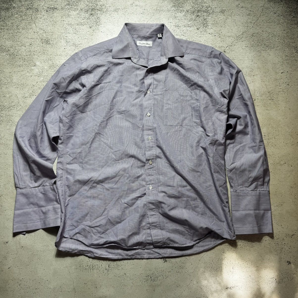 Christian Dior Monsieur vintage christian dior striped shirt button ups luxury Size US L / EU 52-54 / 3 - 1 Thumbnail