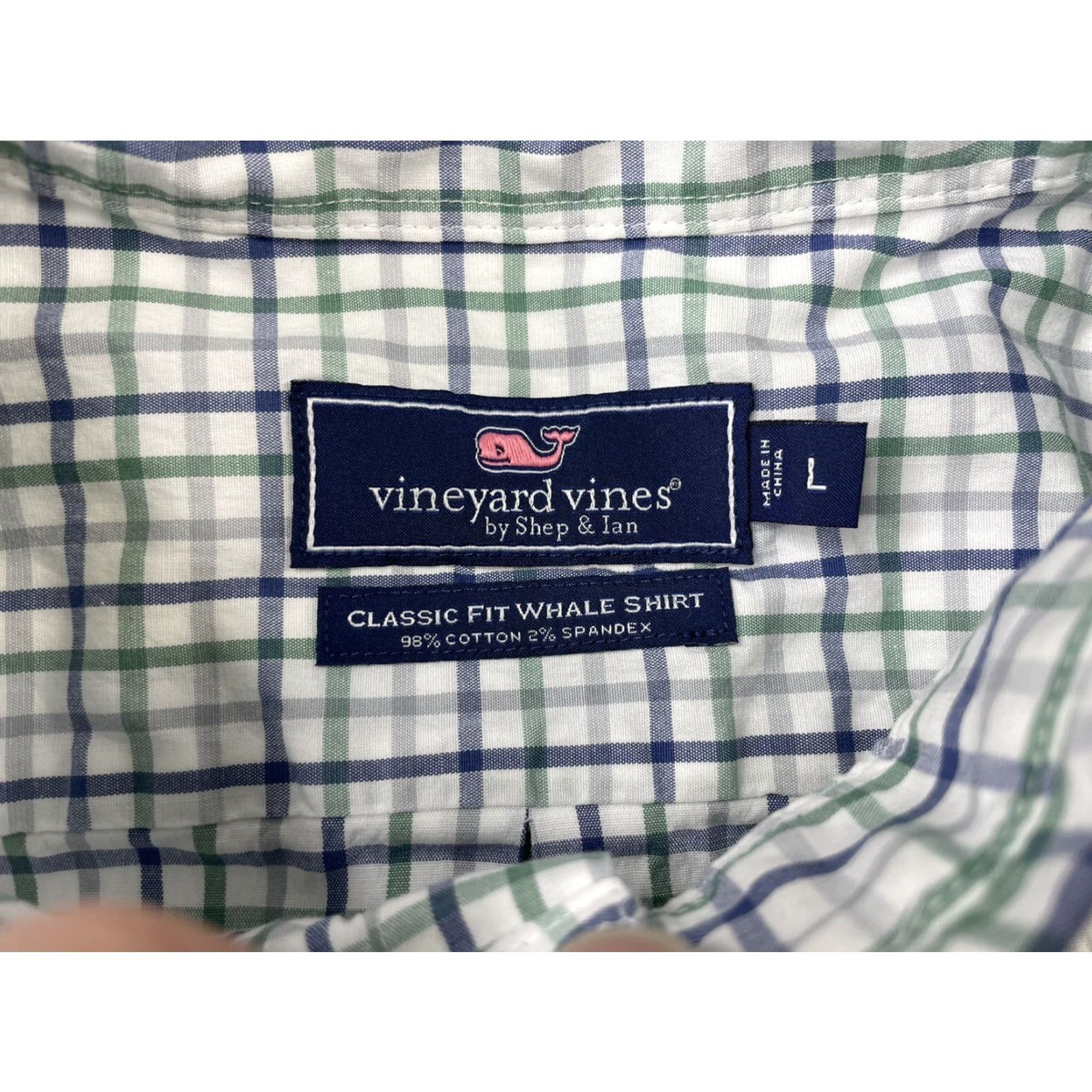 Vineyard Vines Vineyard Vines Men’s Classic Fit Whale Button-Down Shirt Plaid Size L Color Multicolor Pattern Check Button Up Long Sleeve Cotton Size US L / EU 52-54 / 3 - 3 Thumbnail