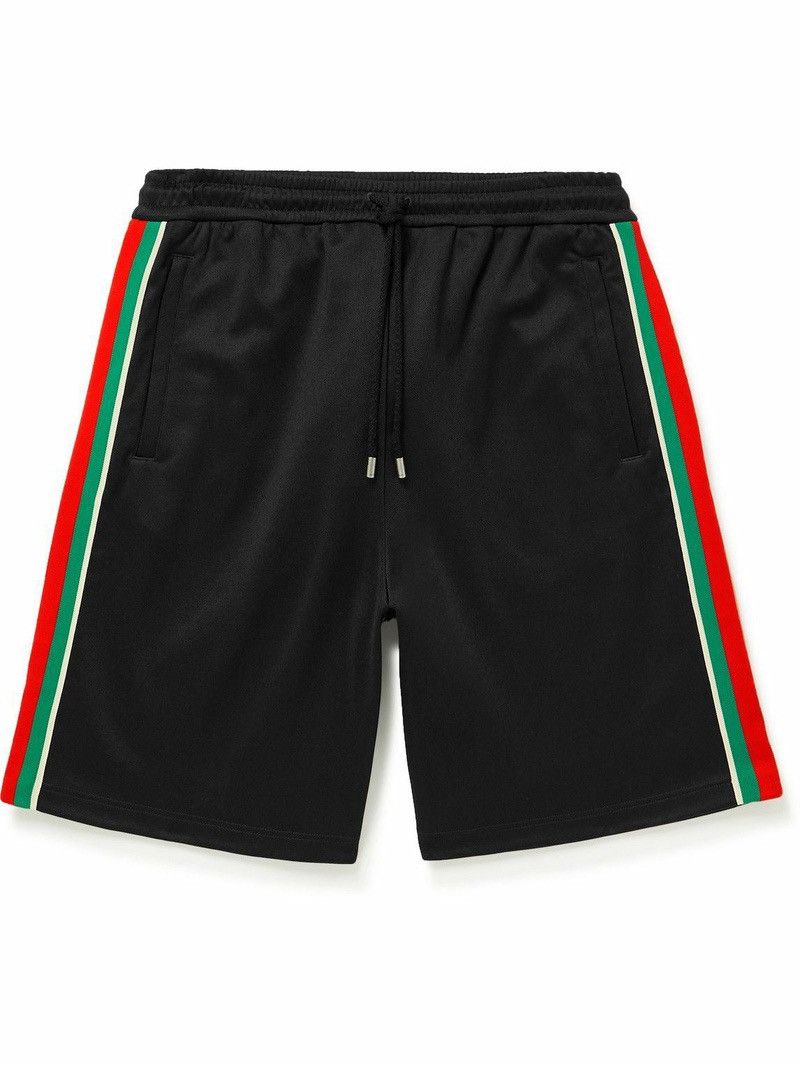 Gucci FINAL DROP! Gucci GG Jacquard Web Stripe Shorts Black Size S Size US 30 / EU 46 - 1 Thumbnail