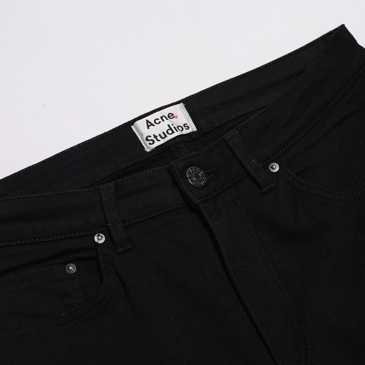 Acne Studios Acne Studios Pin Black Denim Pants Size US 30 / EU 46 - 4 Thumbnail