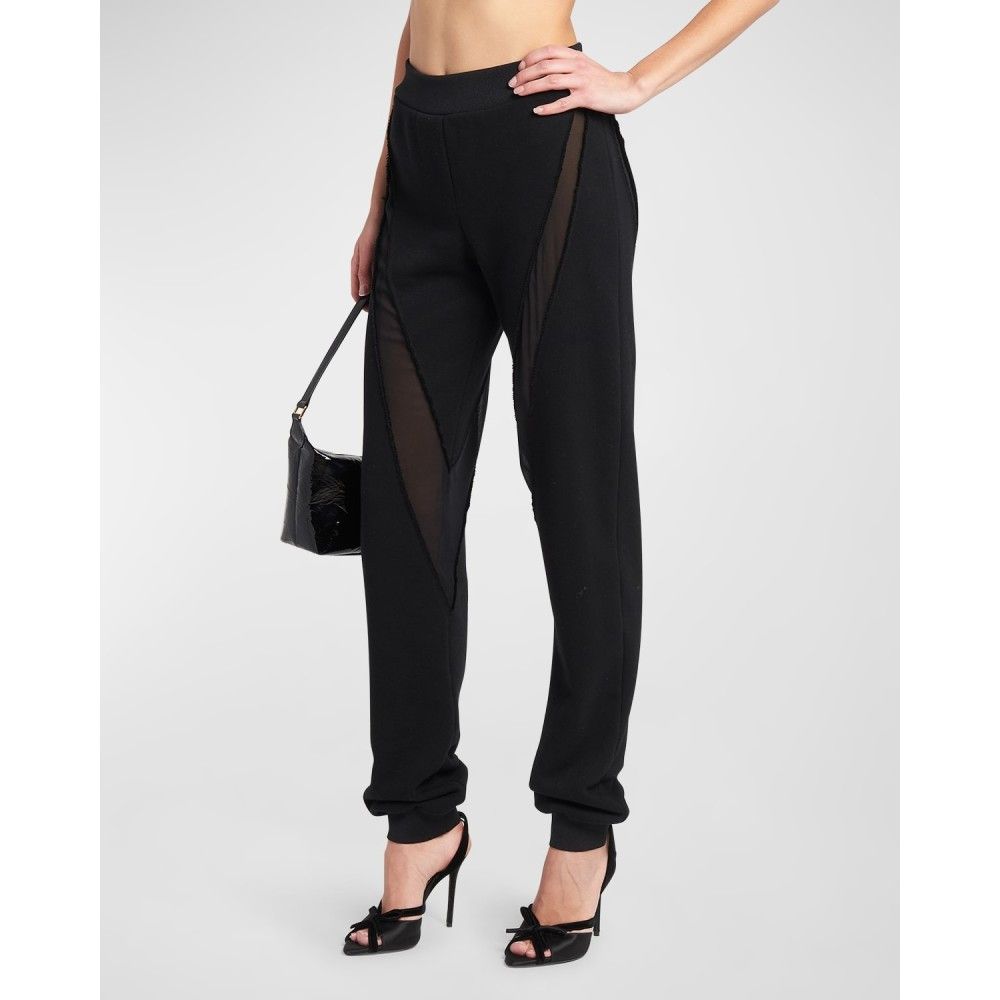 Tom Ford o1loc1c0924 PAJ149 Cotton Fleece Joggers in Black Size 26" / US 2 / IT 38 - 4 Thumbnail