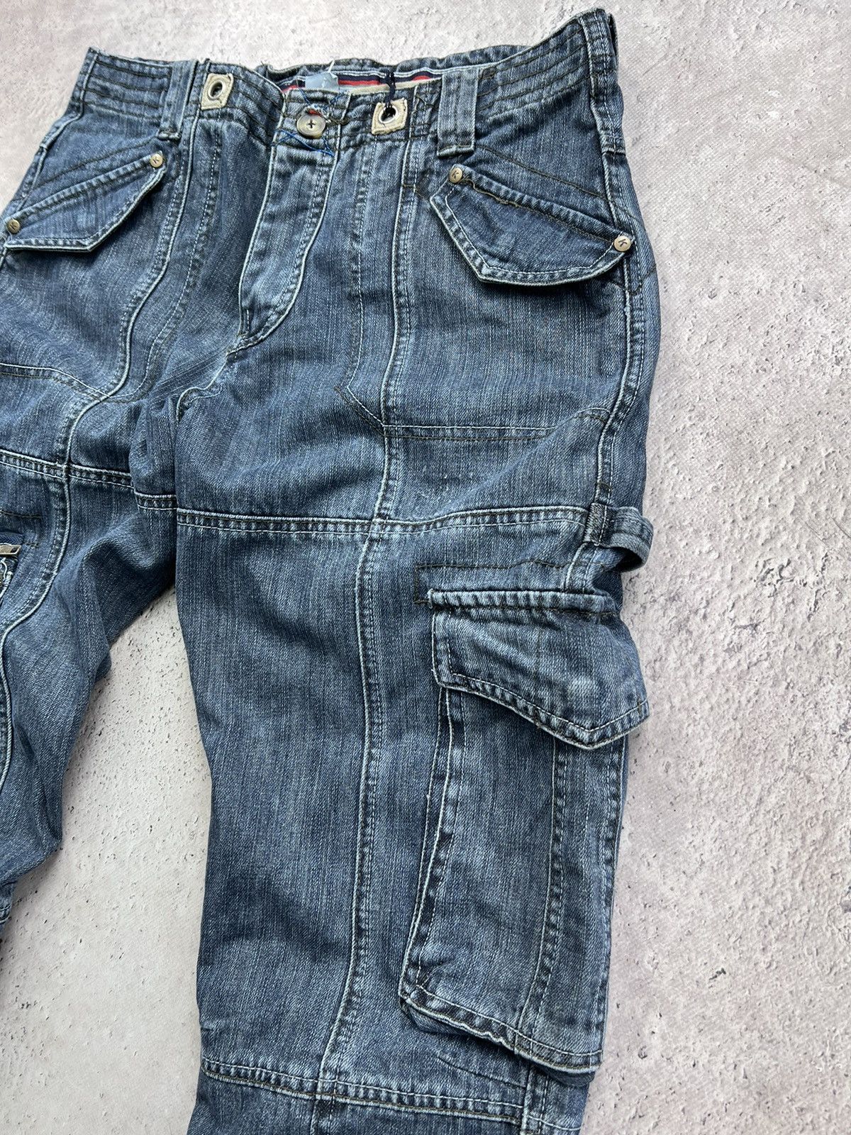 Issey Miyake × Japanese Brand × Tete Homme 2000s Tete Homme Multipocket Bondage Cargo Pants Size US 34 / EU 50 - 4 Thumbnail