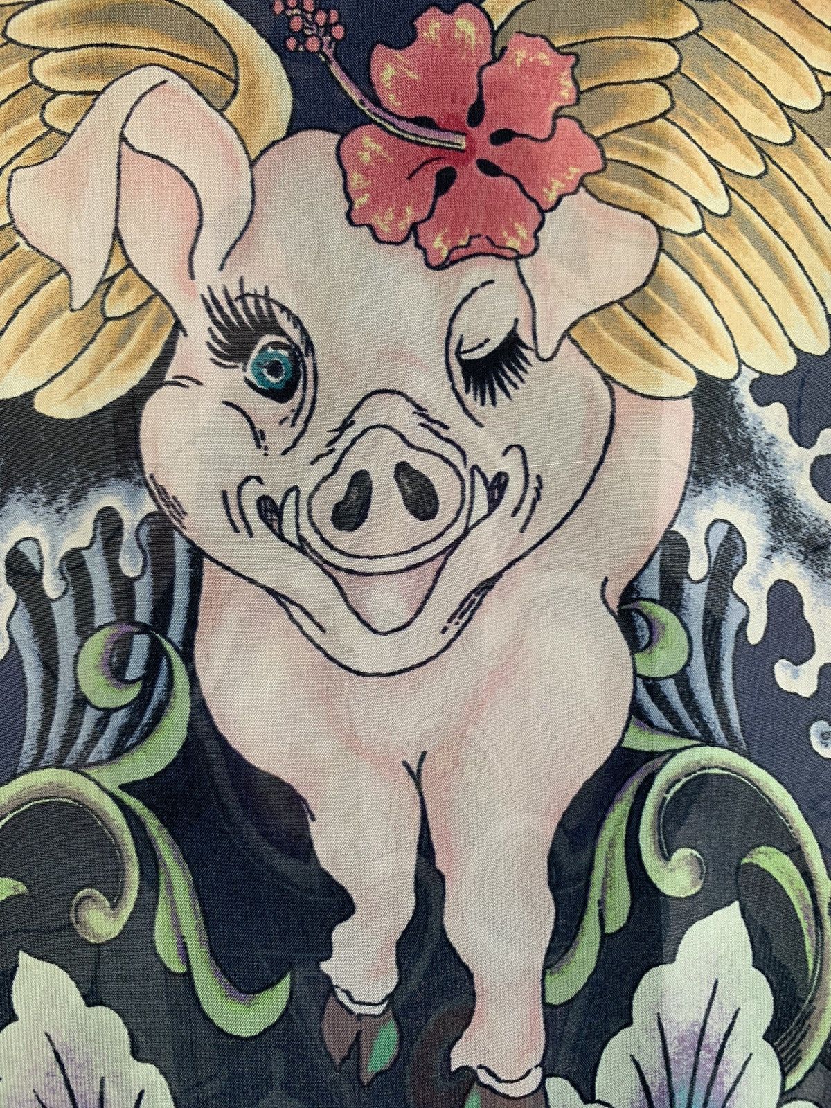 Yoshiyuki Konishi Vintage Rare Ficce Yoshiyuki Konishi Pig Art Size US M / EU 48-50 / 2 - 16 Thumbnail