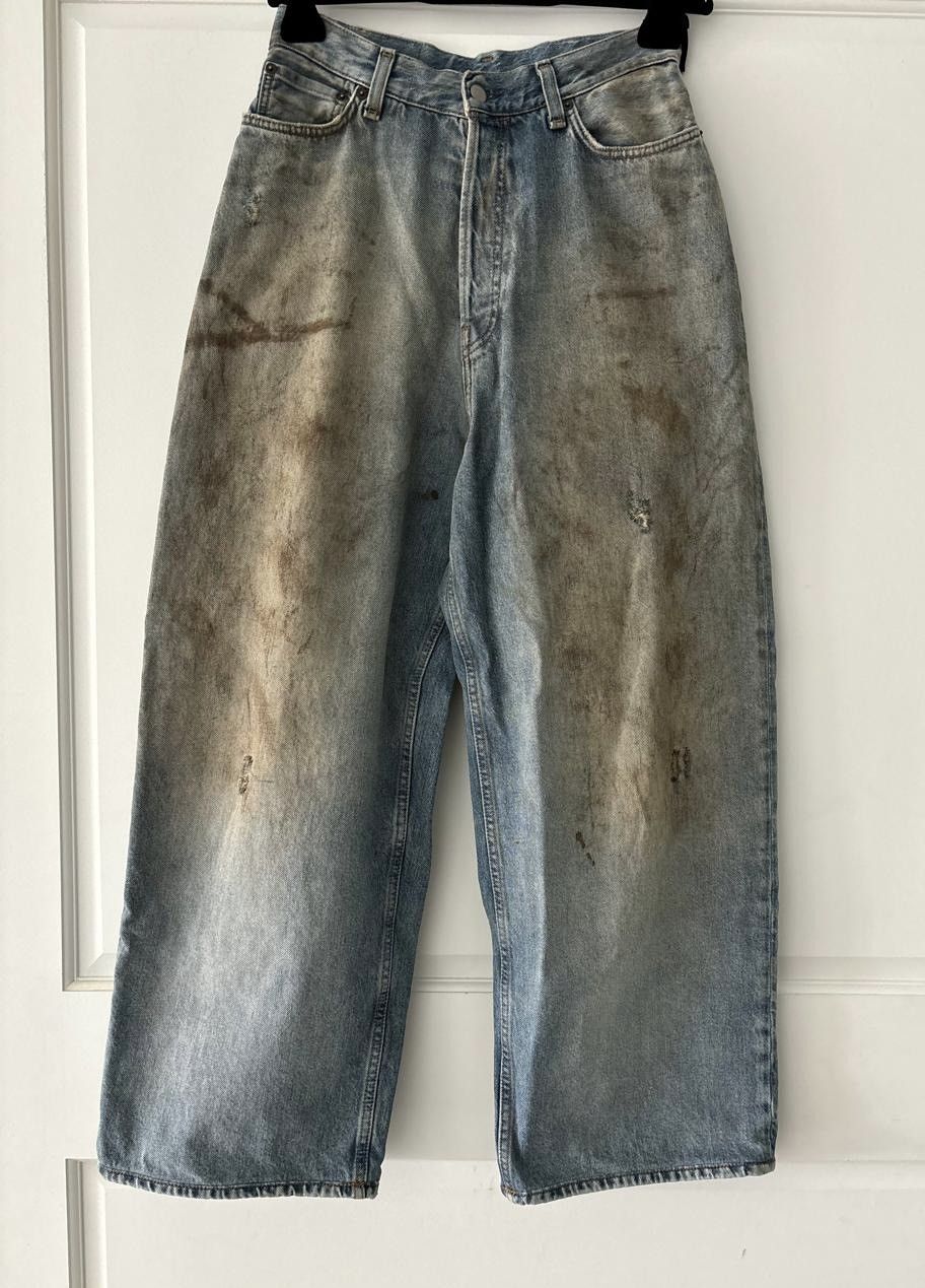 Acne Studios Acne Studios Dirty Wash Baggy Denim Pants Size US 26 / EU 42 - 1 Thumbnail