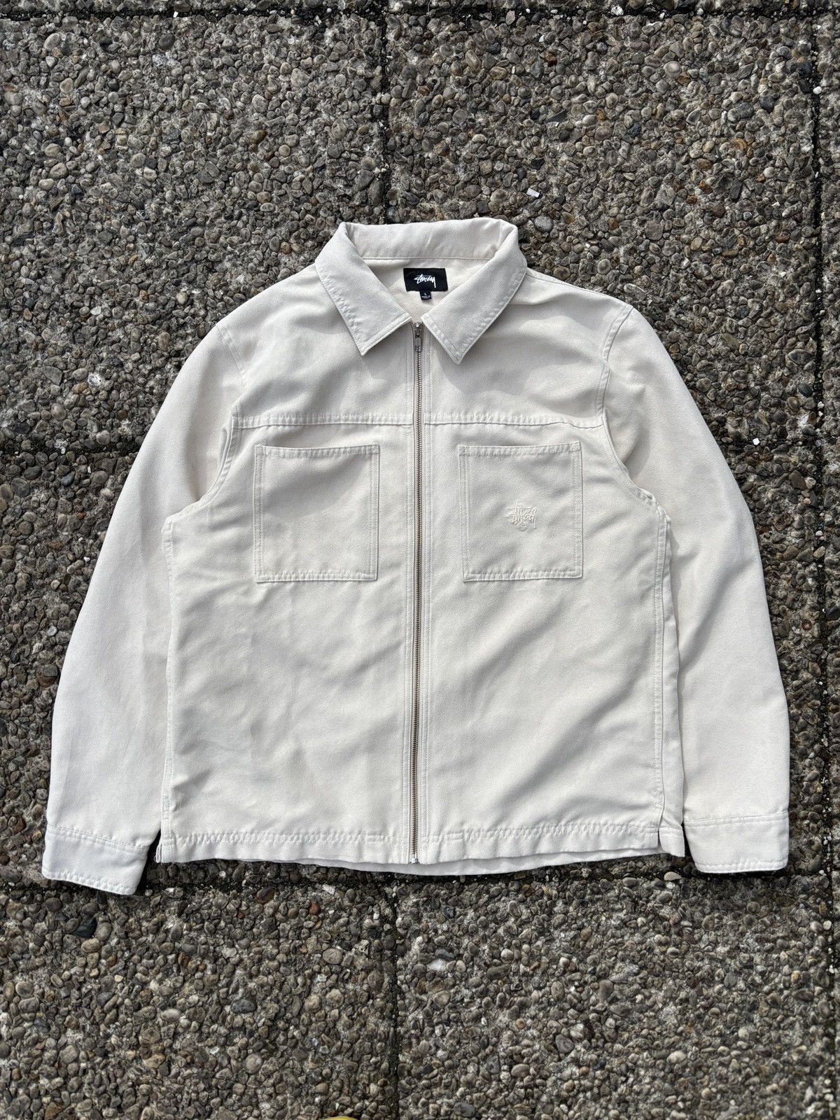 Stussy Stussy Micro Suede Work Shirt (L) Size US L / EU 52-54 / 3 - 1 Thumbnail