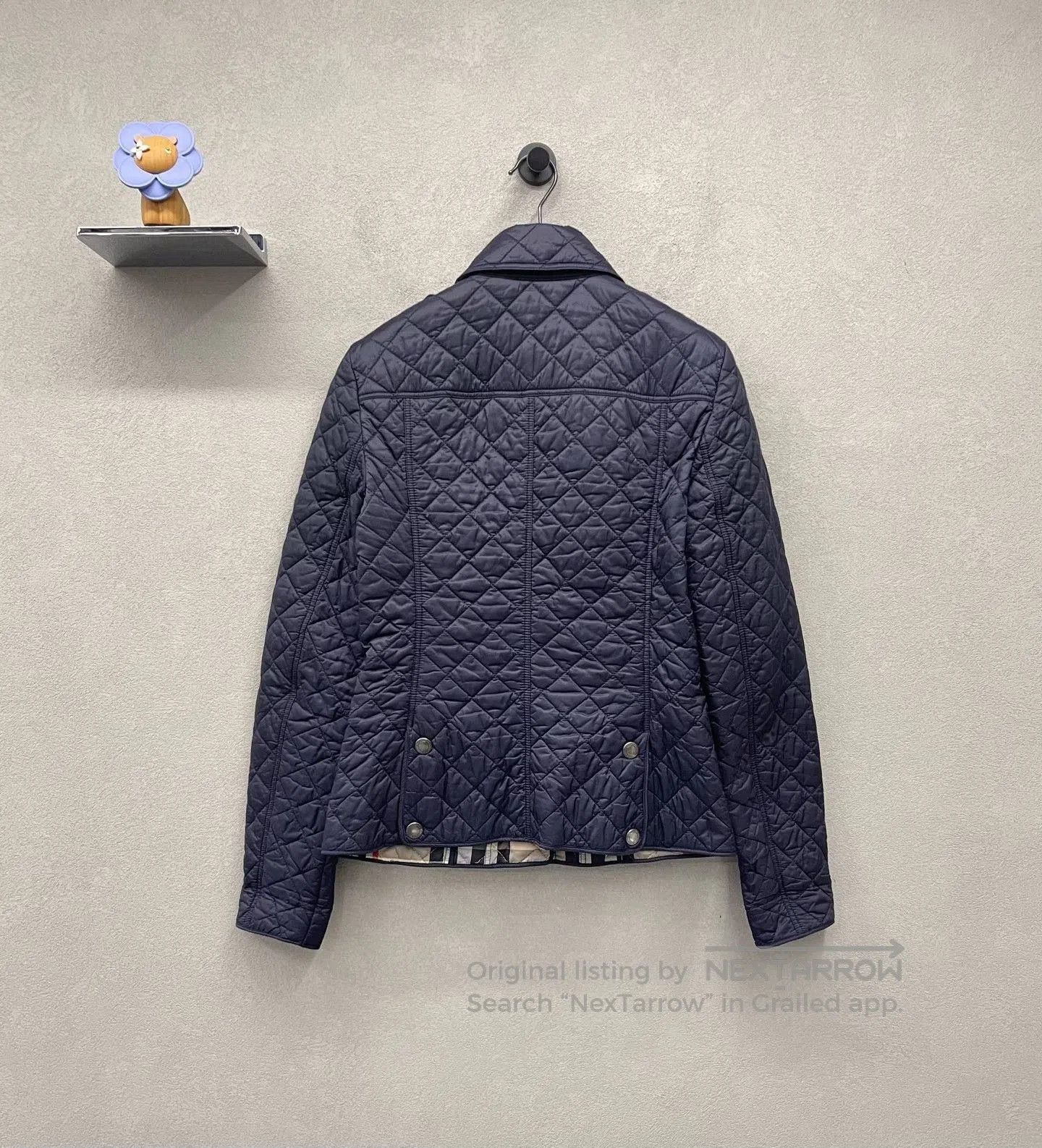 Burberry Burberry Quilted Navy Coat XS. Size XS / US 0-2 / IT 36-38 - 2 Thumbnail