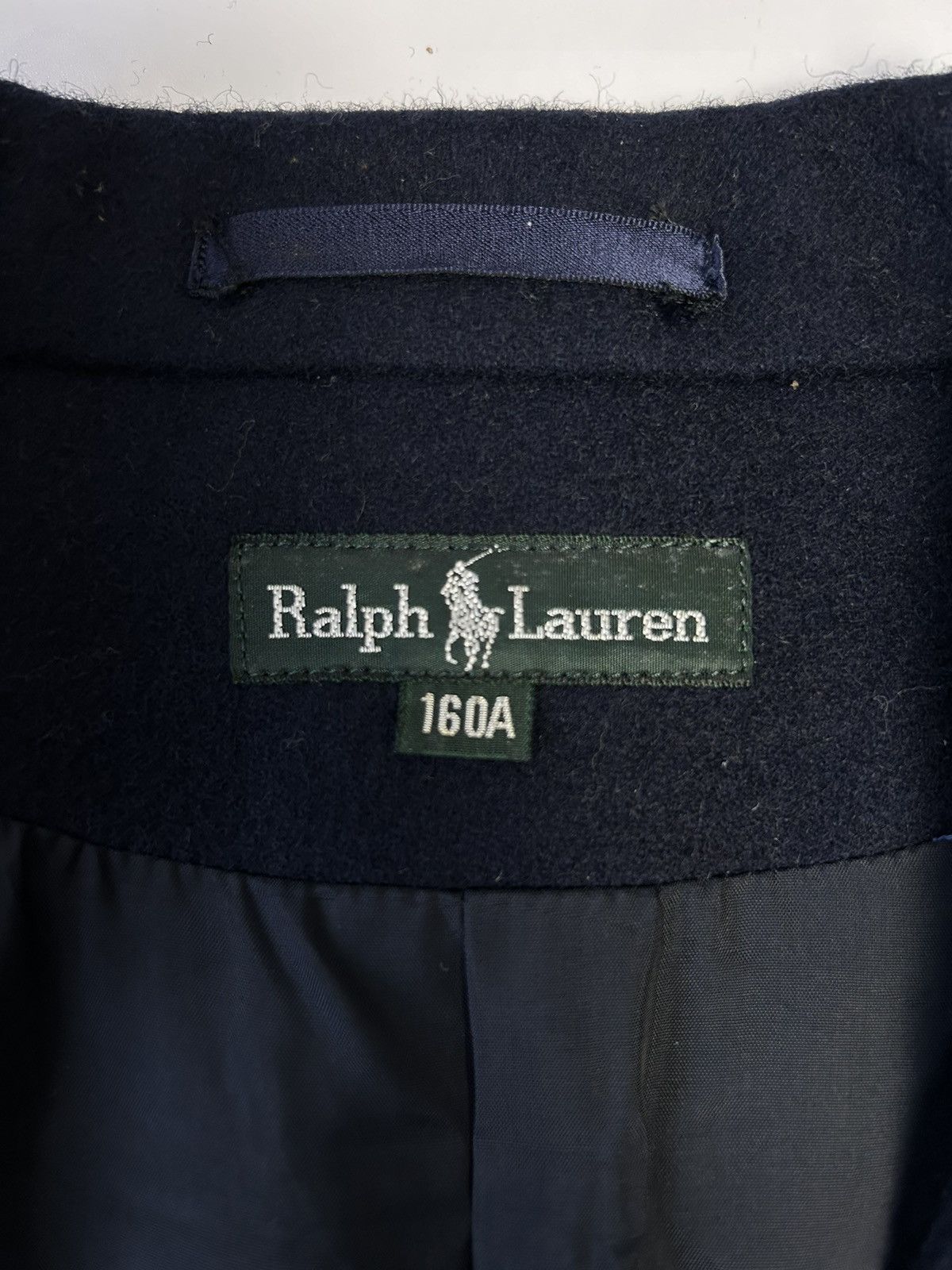 Polo Ralph Lauren × RRL Ralph Lauren × Ralph Lauren RALPH LAUREN NAVY SINGLE BREAST BLAZER Size 36R - 4 Thumbnail