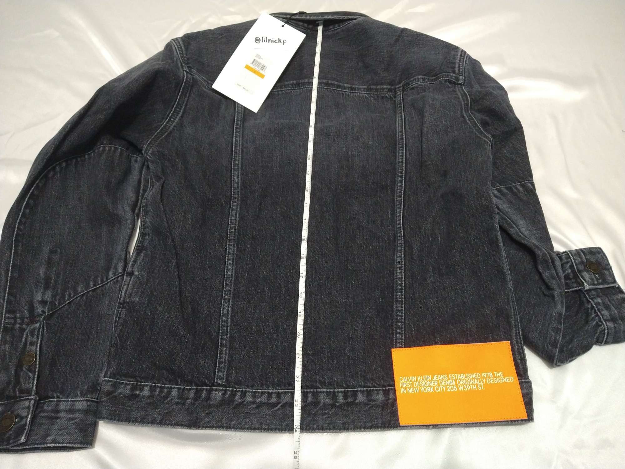 Calvin Klein 205W39NYC EST. 1978 Comet Grey Denim Trucker Jacket Size US S / EU 44-46 / 1 - 6 Thumbnail