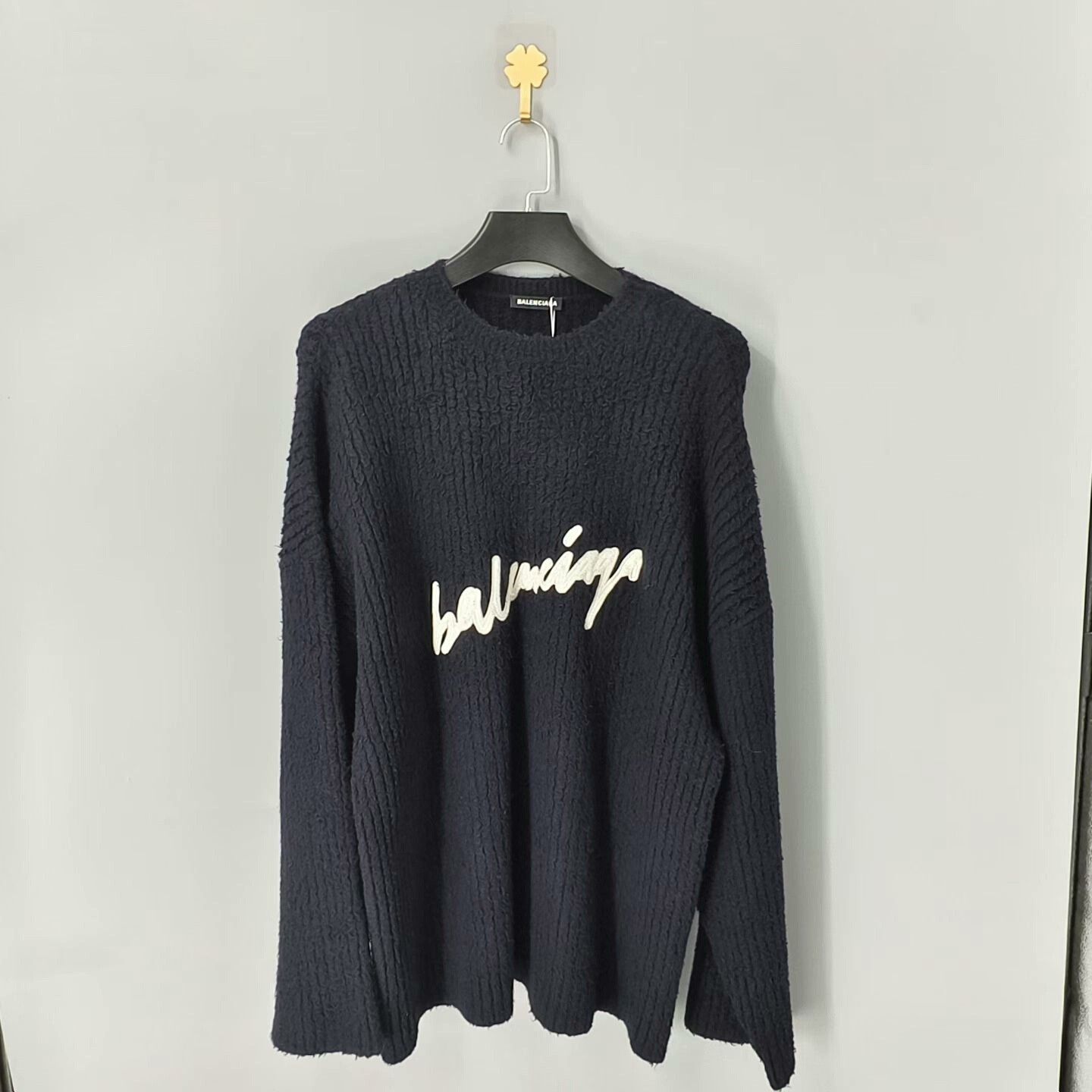 Balenciaga Balenciaga Teddy Wool Sweater Size S Size S / US 4 / IT 40 - 1 Thumbnail