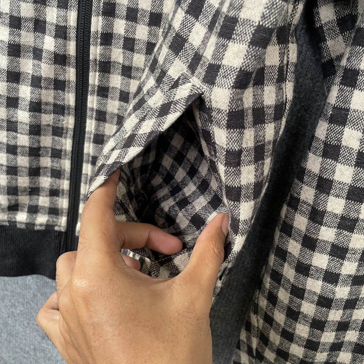 Paul Smith × Vintage Vintage Paul Smith Gingham Zip Up Jacket Size US L / EU 52-54 / 3 - 4 Thumbnail