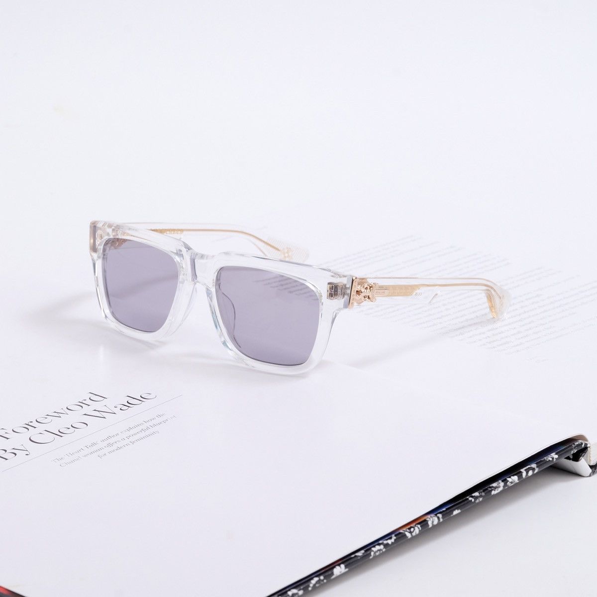 Chrome Hearts CHROME HEARTS BOX-OFFICER CRYSTAL SUNGLASSES Size ONE SIZE - 1 Thumbnail