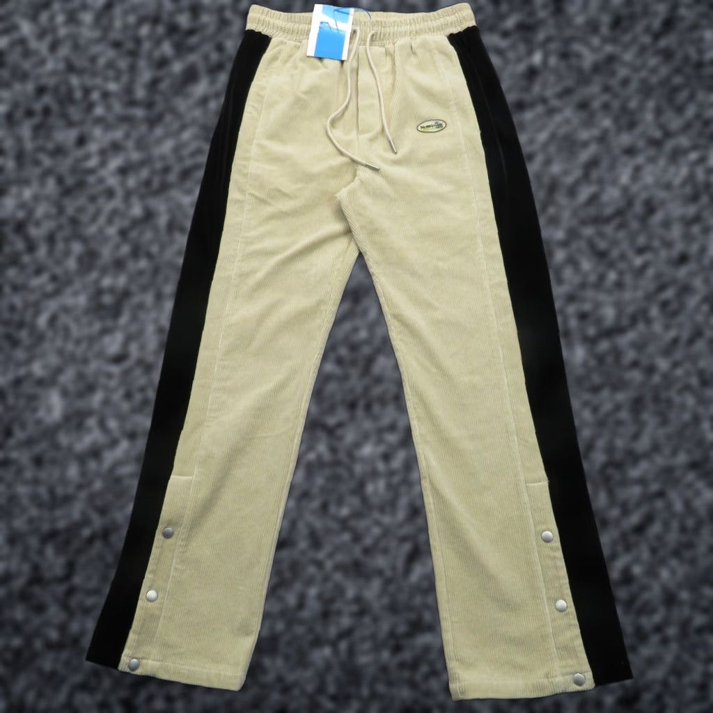TAKA Original Taka Original Pants Mens Medium Khaki Break Tear Away Snap Lounge Baggy Street Casual 80s 90s Grunge Hip Hop USA American Classic Vintage No Size US 31 - 1 Thumbnail