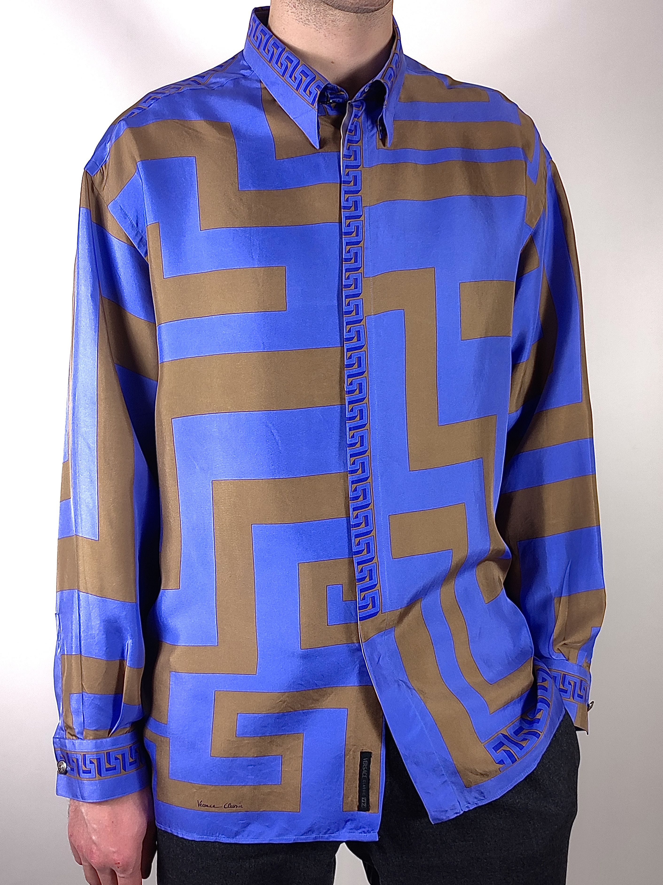 Versace Versace Silk Multicolor Full Print Shirt Size US XL / EU 56 / 4 - 3 Thumbnail
