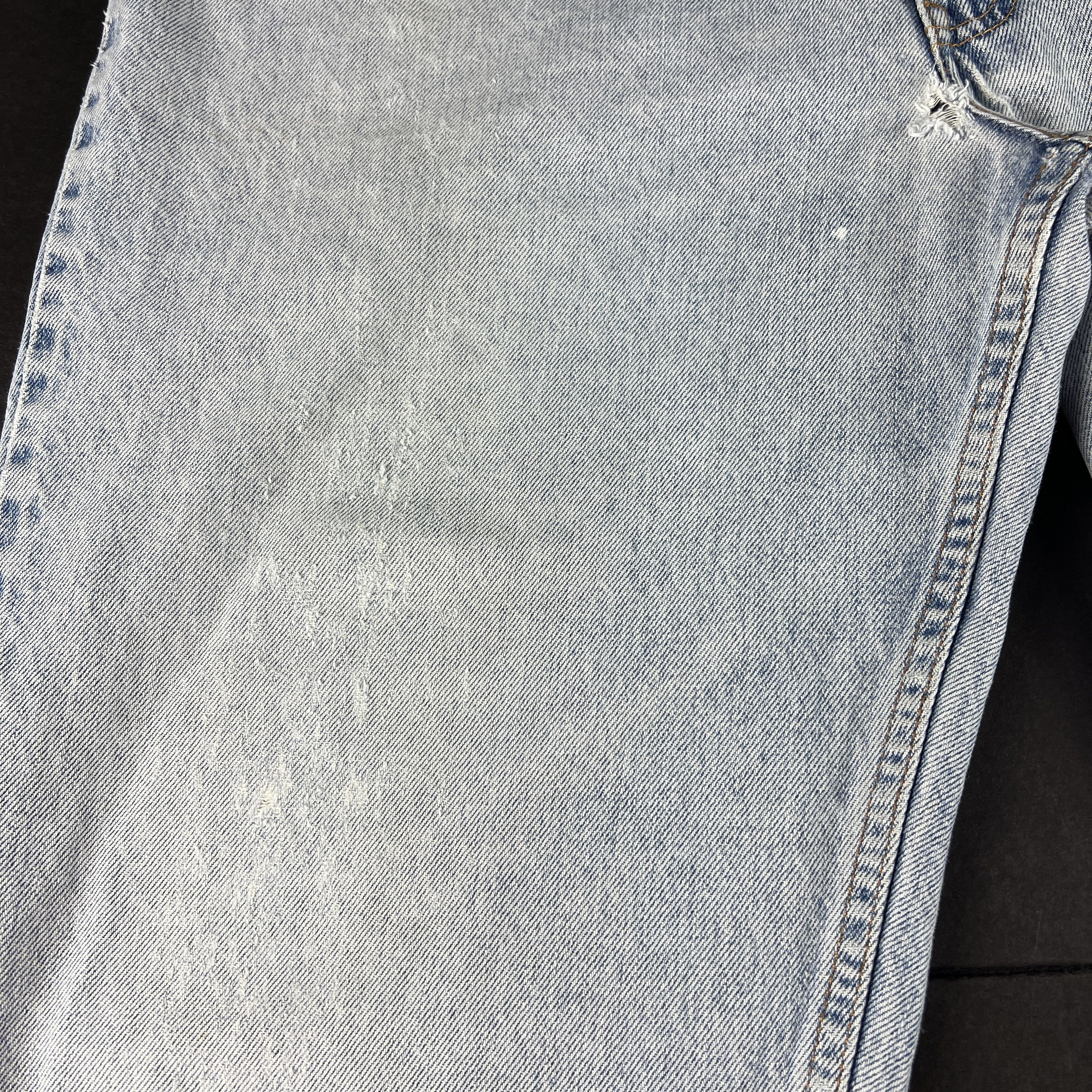 Levi's × Vintage VTG 90s Levi's Jeans 560 Loose Tapered Blue Thrashed Denim Size US 36 / EU 52 - 7 Thumbnail
