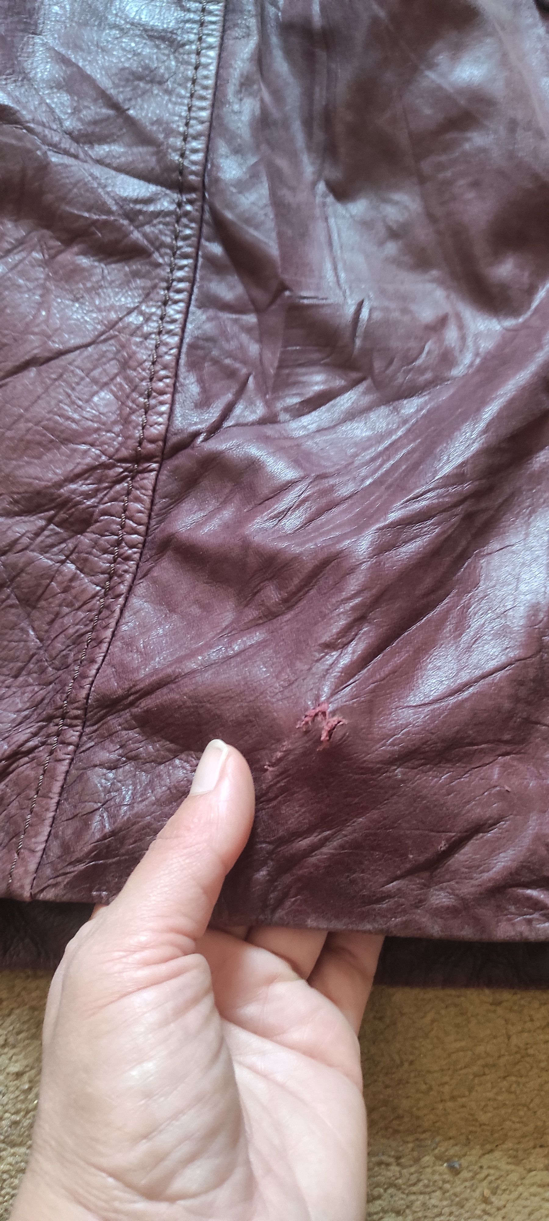 Leather × Zara ZARA Women's Real Leather Belted Trench Coat Size M Size M / US 6-8 / IT 42-44 - 18 Thumbnail