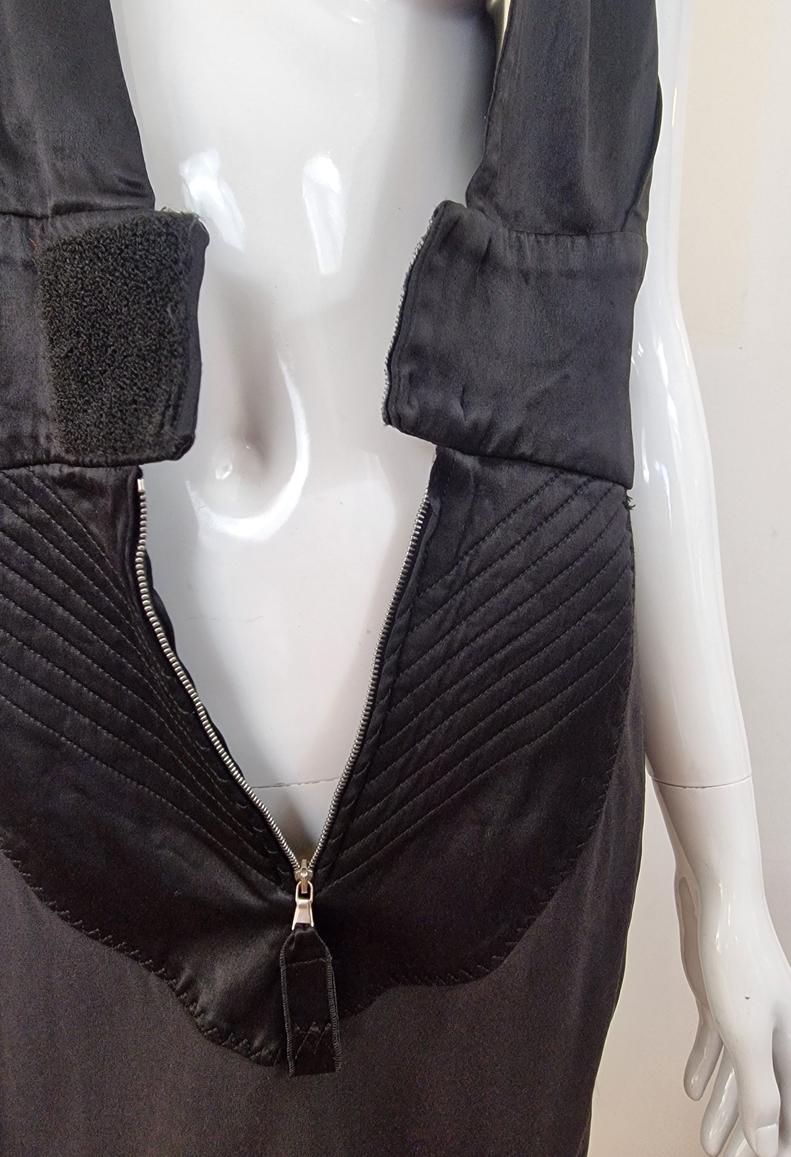 Jean Paul Gaultier Jean Paul Gaultier Velcro Padded Halter Bondage Gown Dress Size L / US 10 / IT 46 - 9 Thumbnail