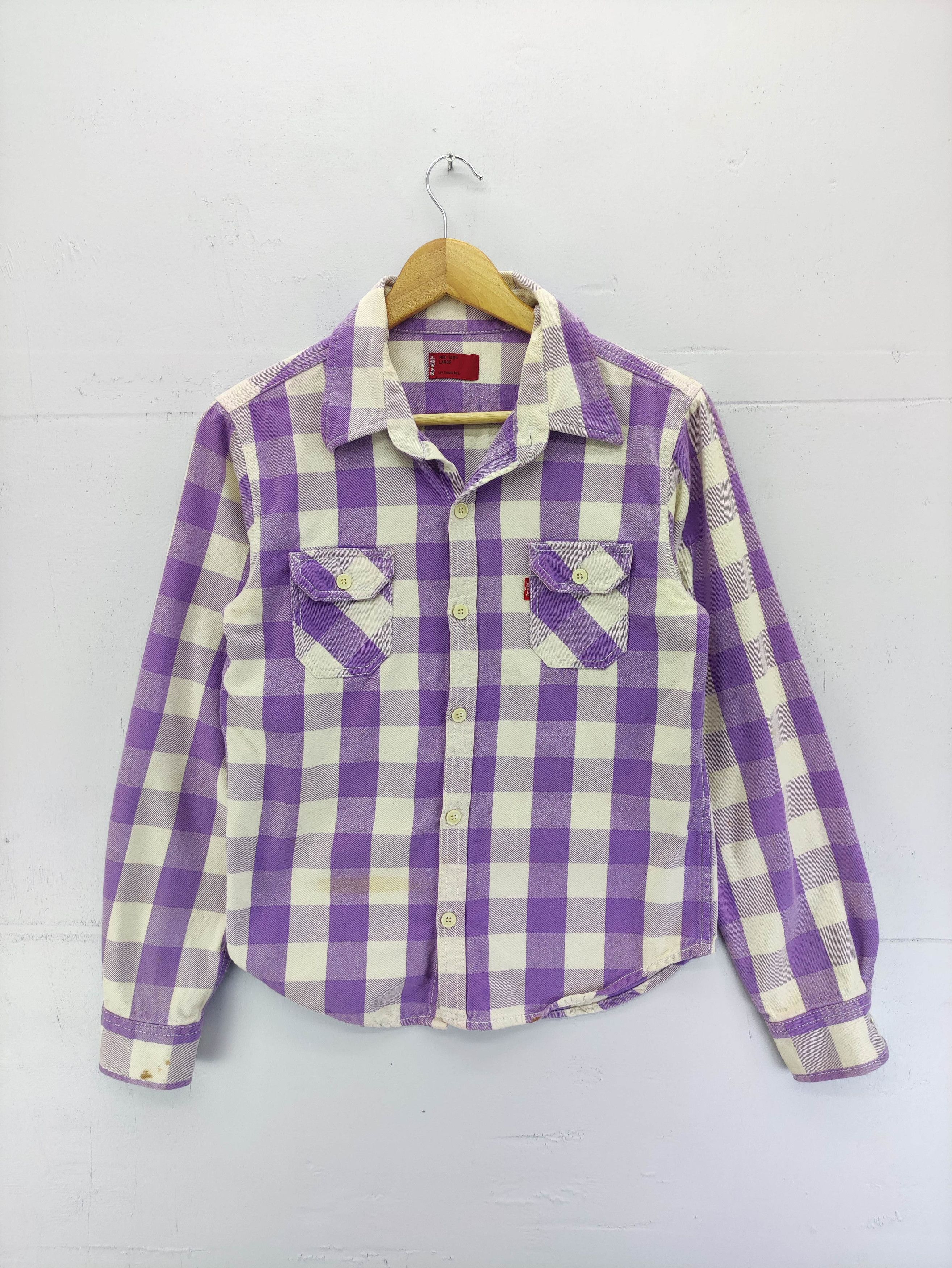 Levi's Vintage Levis Red Tab Checkered Button Up Size S / US 4 / IT 40 - 1 Thumbnail
