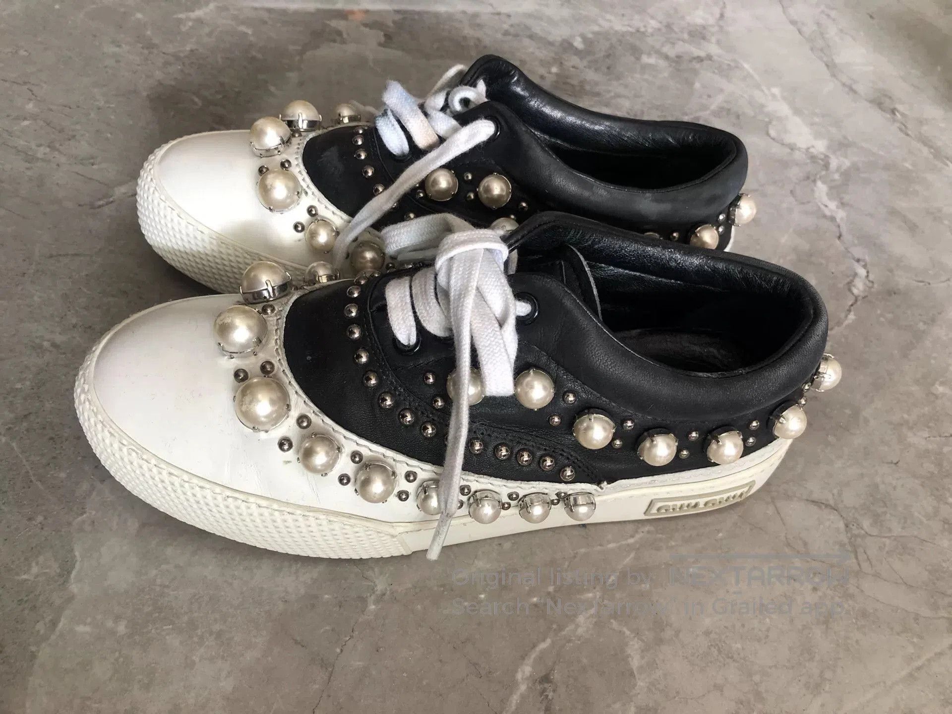 Miu Miu Miu Miu Limited Pearl Shell. Size US 4 / IT 34 - 1 Thumbnail