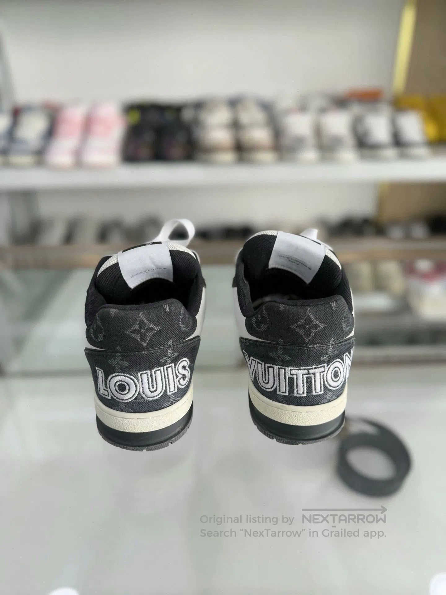 Louis Vuitton Louis Vuitton LV Trainer Black White Velcro. Size US 7.5 / EU 40-41 - 3 Thumbnail