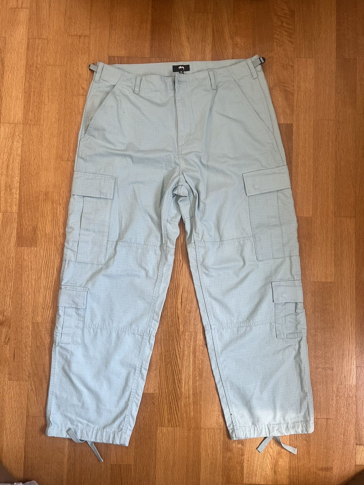 Stussy stüssy light blue surplus cargo pants Size US 36 / EU 52 - 5 Thumbnail