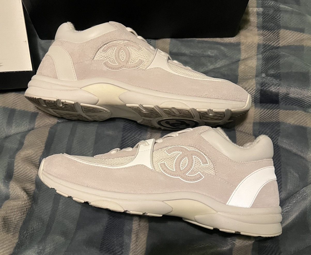 Chanel Chanel Low Top Triple White Sneakers size 46 Size US 13 / EU 46 - 1 Thumbnail