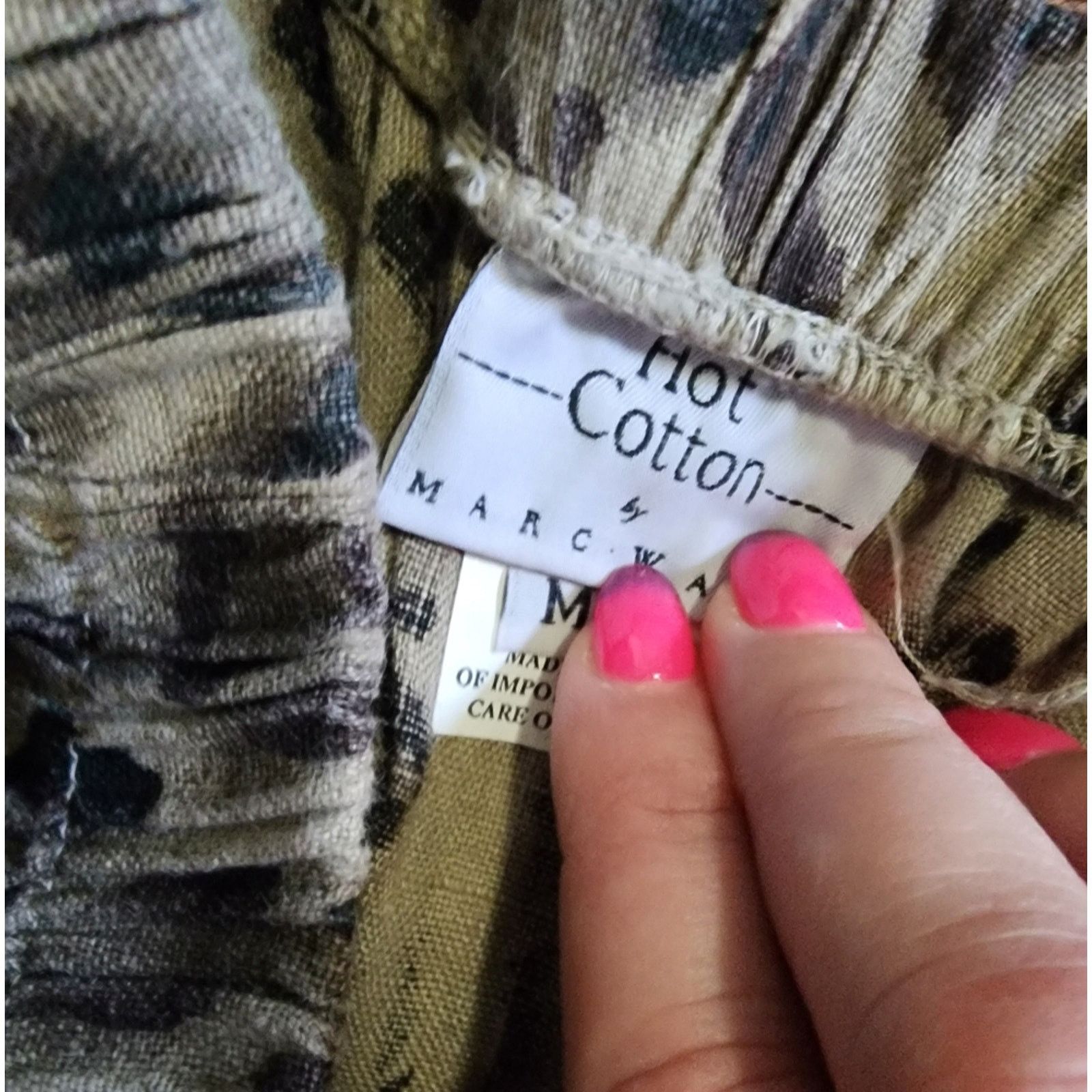 Vintage Vintage Hot Cotton Linen Animal Print Cropped Pants Size 26" / US 2 / IT 38 - 5 Thumbnail