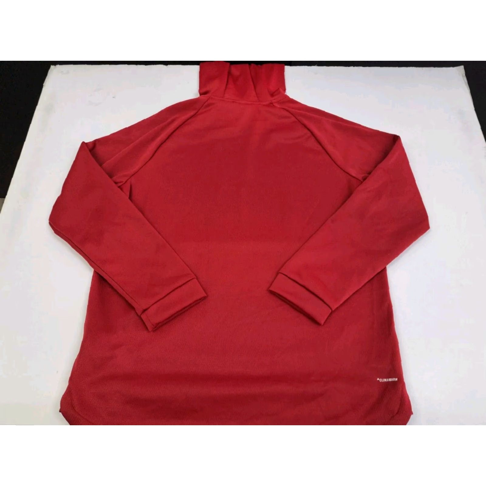 Adidas Adidas Womens Long Sleeve Hooded Pullover Maroon Climawarm Large #6373 Size L / US 10 / IT 46 - 4 Thumbnail