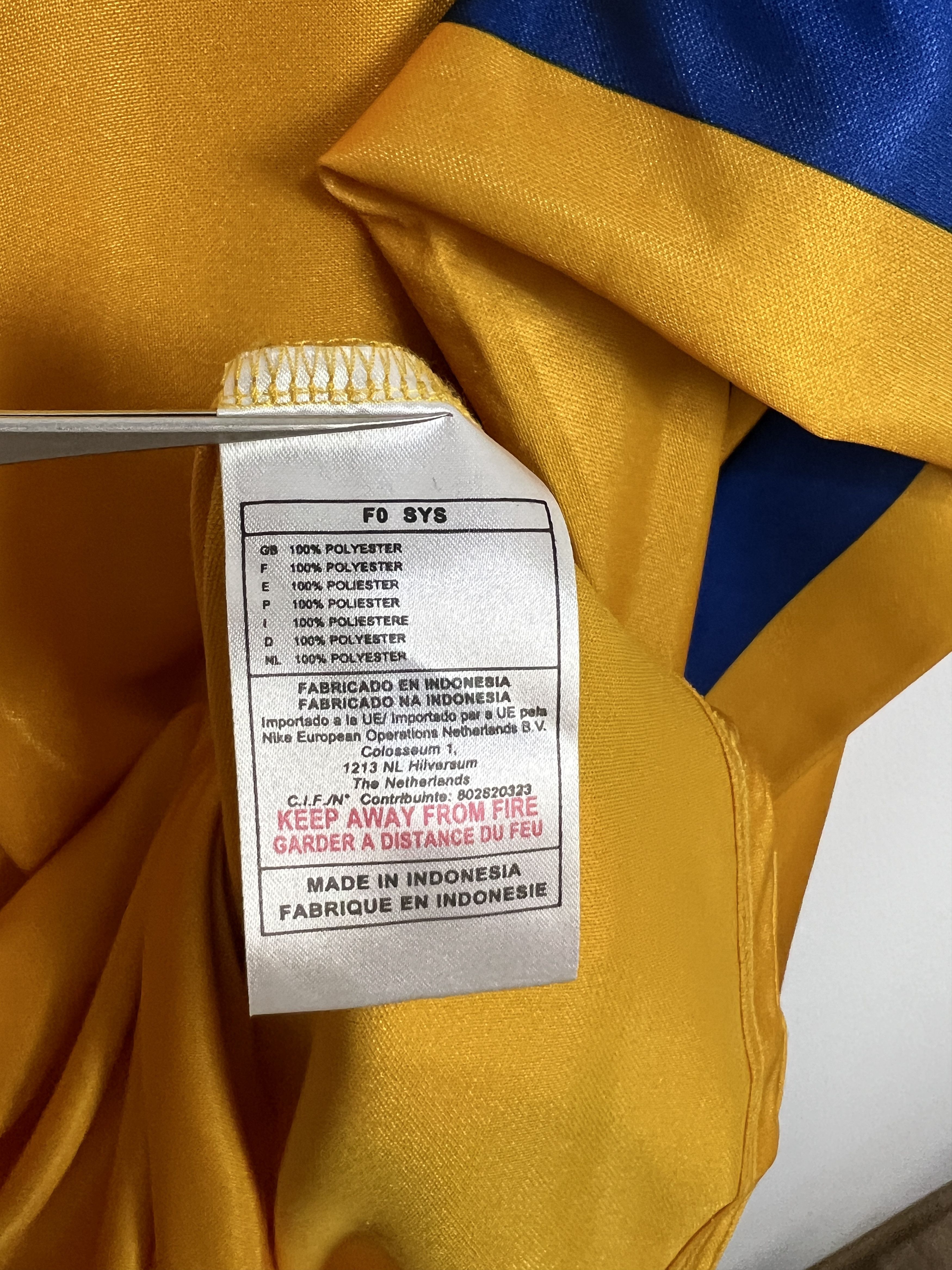 Nike Vintage 90's Nike Football Template Shirt Long Sleeve Soccer Size US XL / EU 56 / 4 - 9 Thumbnail