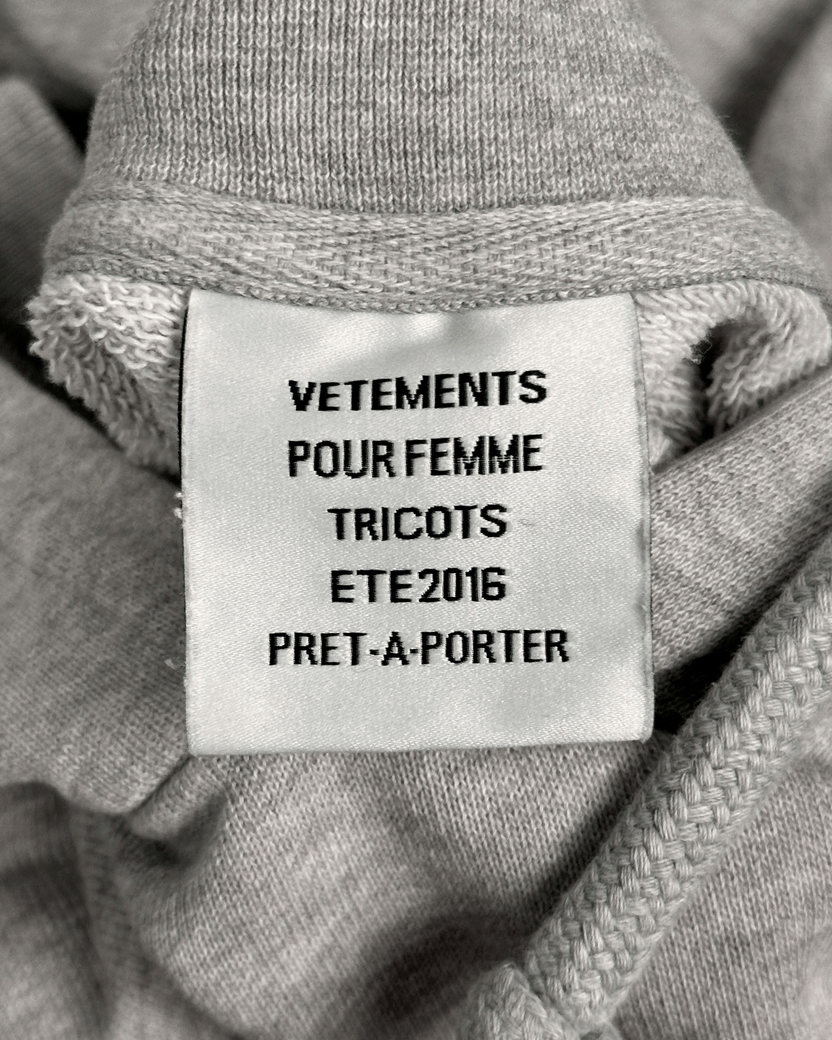 Vetements Vetements Champion Logo Reversible Cropped Hoodie Size US M / EU 48-50 / 2 - 9 Thumbnail