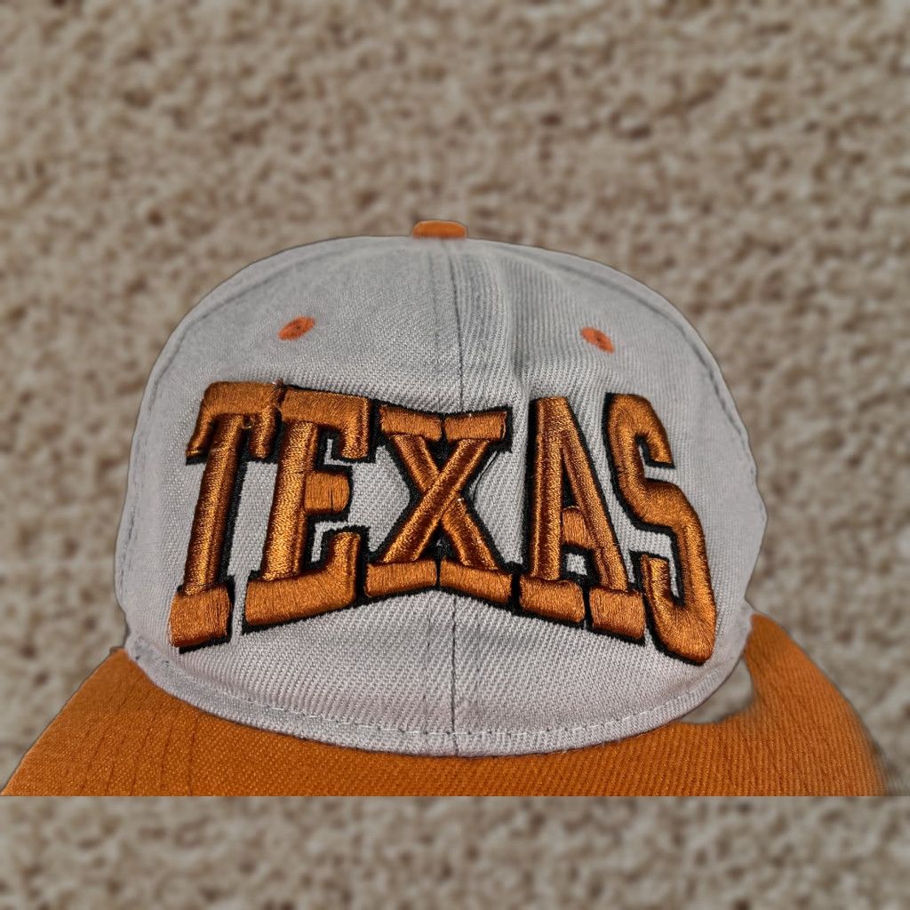 Vintage Texas Hat Cap Snap Back Adult Brown Gray Polyester Size ONE SIZE - 1 Thumbnail
