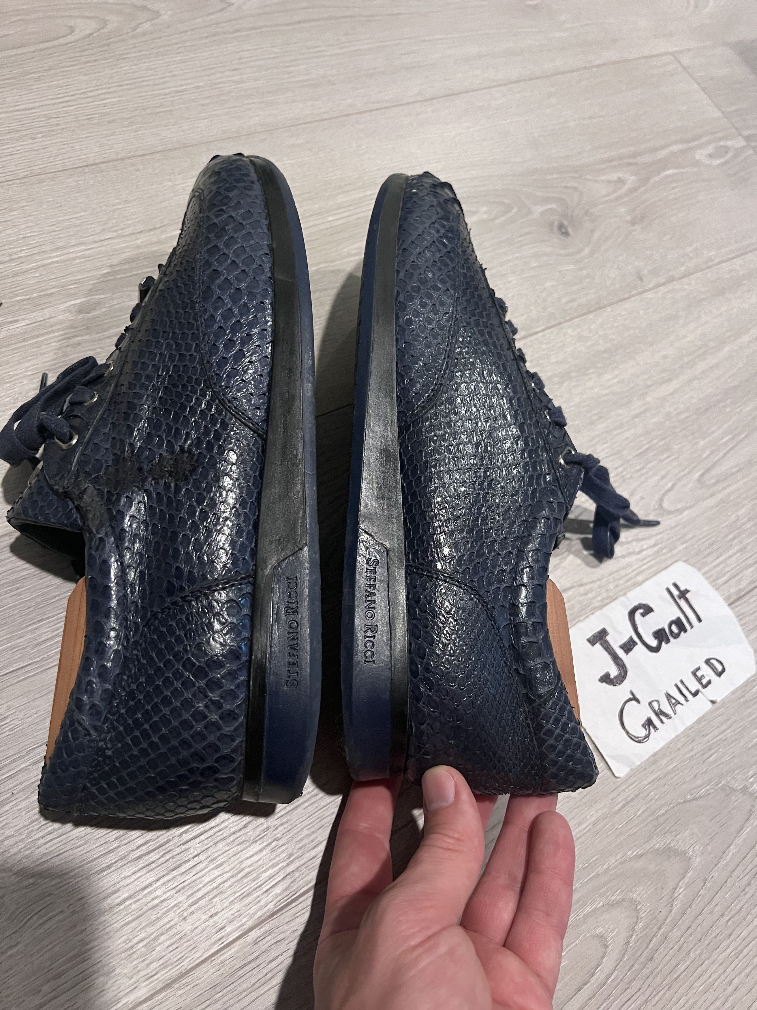 Stefano Ricci Stefano Ricci Ostrich sneakers! Rare! Size US 9 / EU 42 - 7 Thumbnail