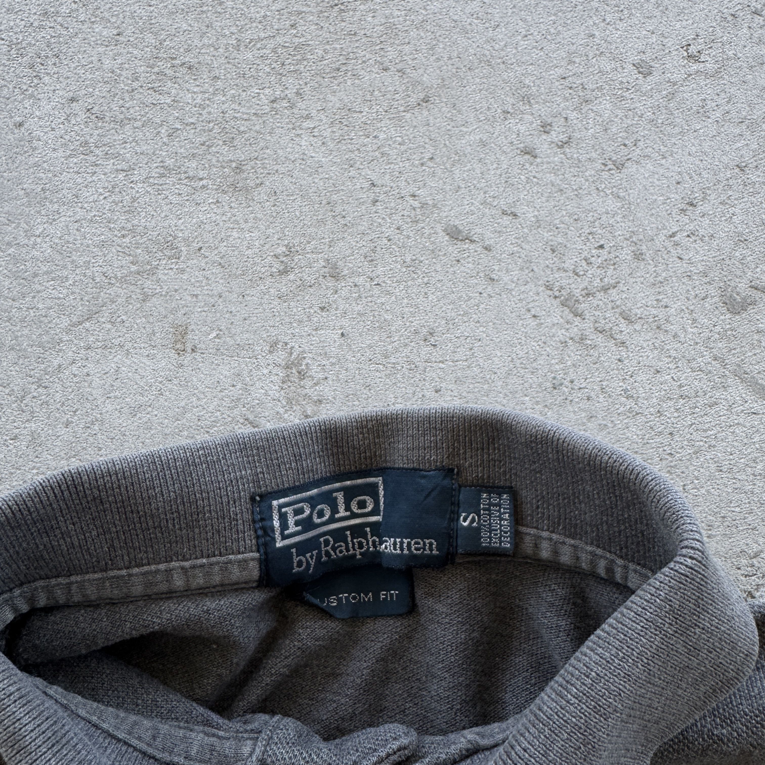 Polo Ralph Lauren Polo Ralph Lauren Grey Long Sleeve Custom Fit Shirt S Size US S / EU 44-46 / 1 - 7 Thumbnail