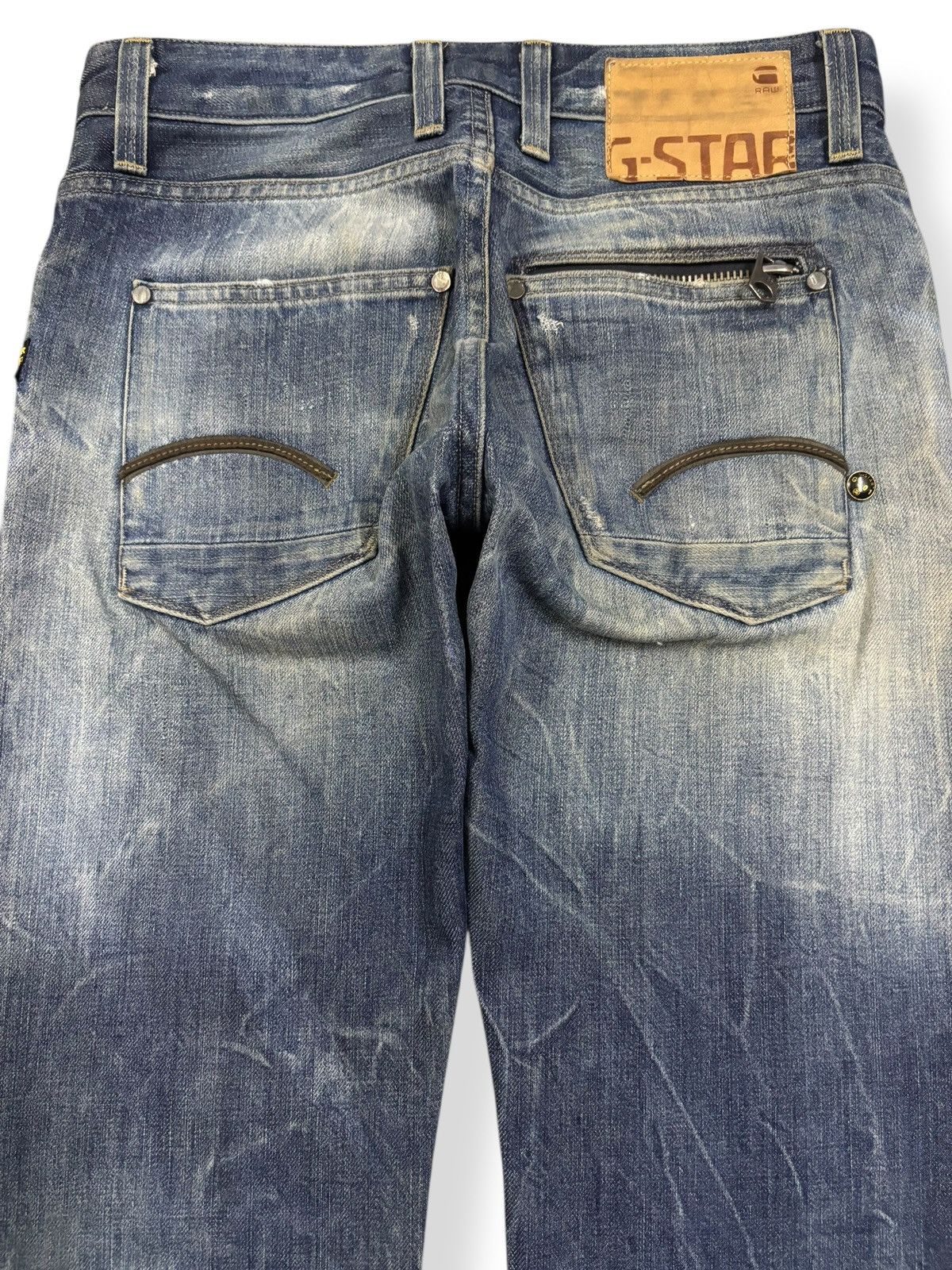 G-Star Vintage GStar Raw GS01 Distressed Grunge Jeans Made in Italy Size US 30 / EU 46 - 11 Thumbnail