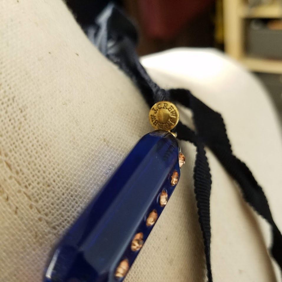 J.Crew J. Crew blue statement crystal and bead J.crew necklace Size ONE SIZE - 2 Thumbnail